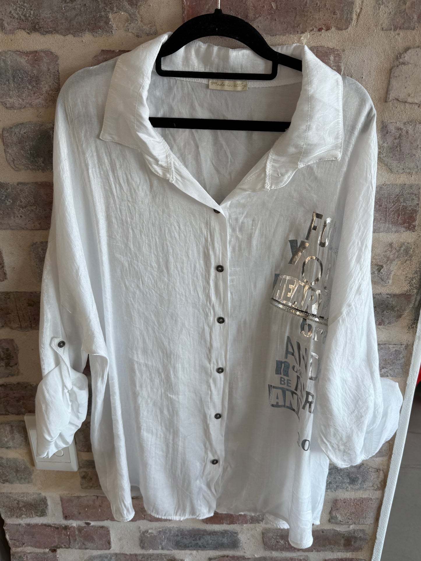 Heart Blouse White
