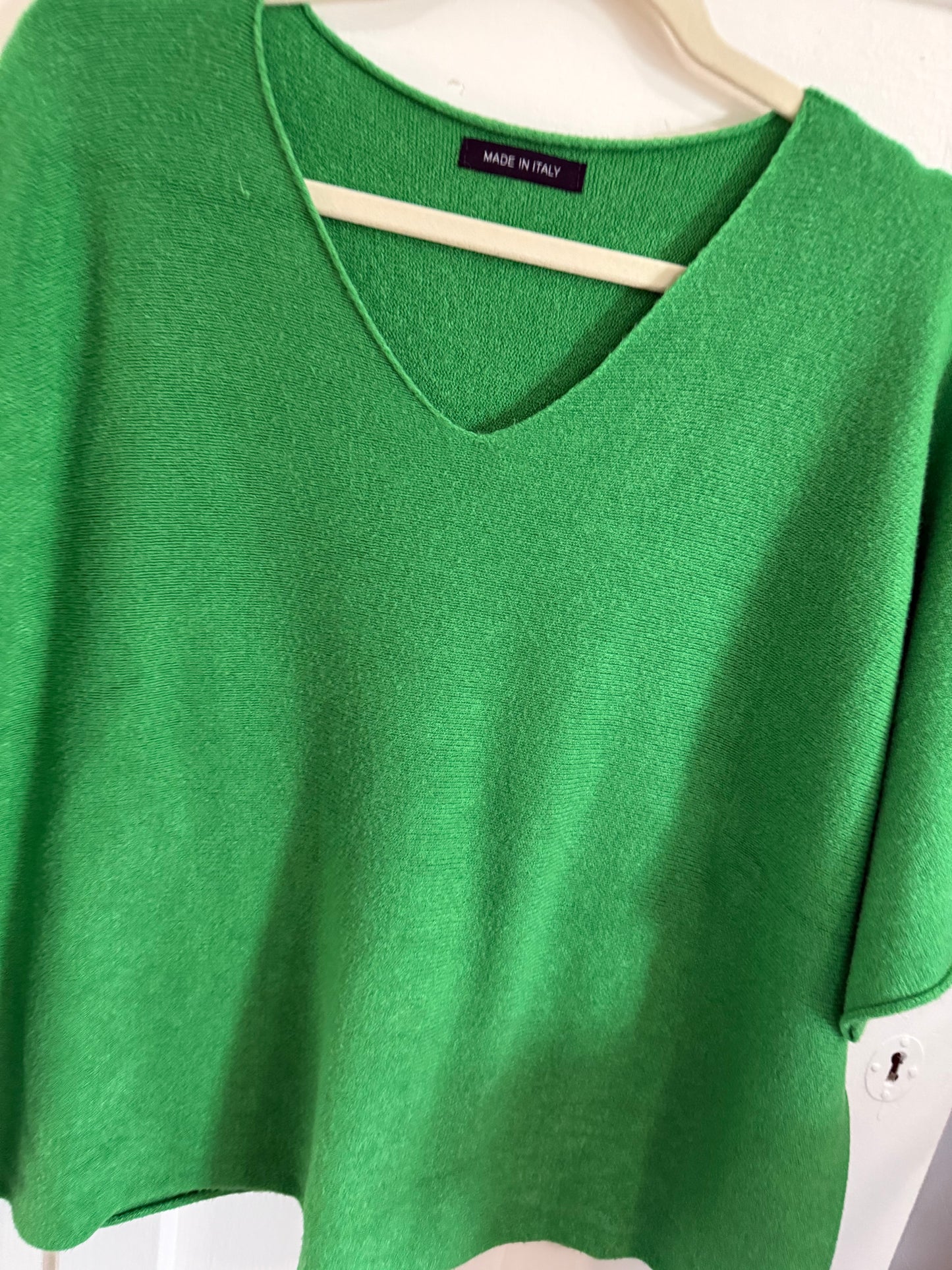 Renata Knitted Blouse Apple Green