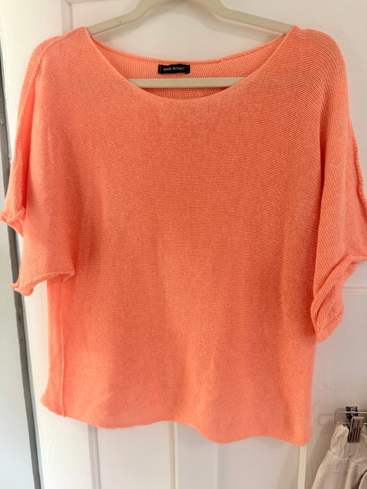 Peach Light Knitted Blouse
