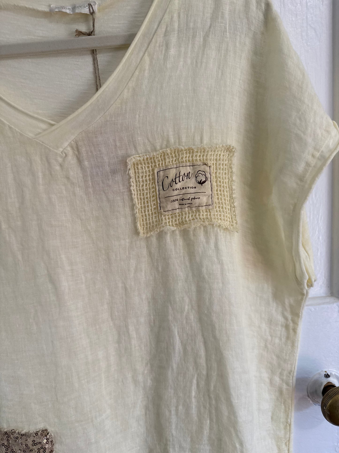 Cotton Bling Tee Yellow
