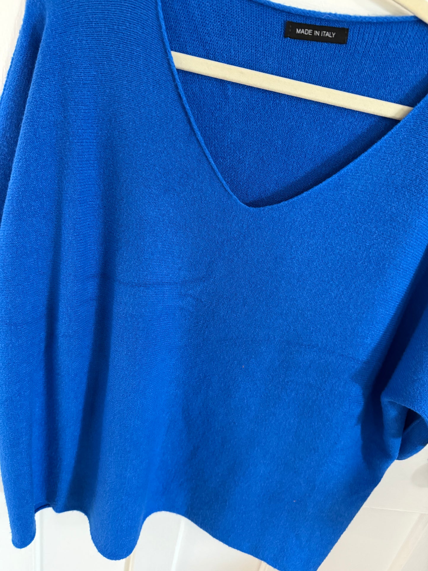 Renata Knitted Blouse Cobalt