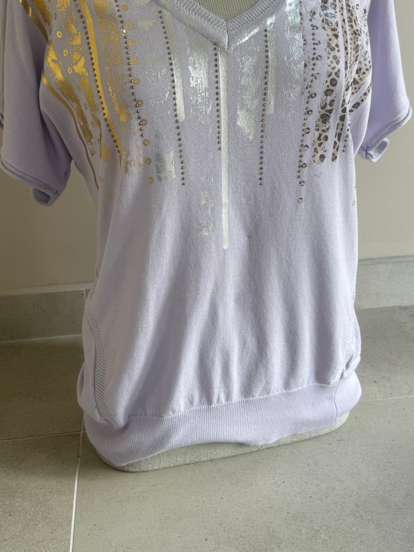 Foil Whisper Knit Lilac