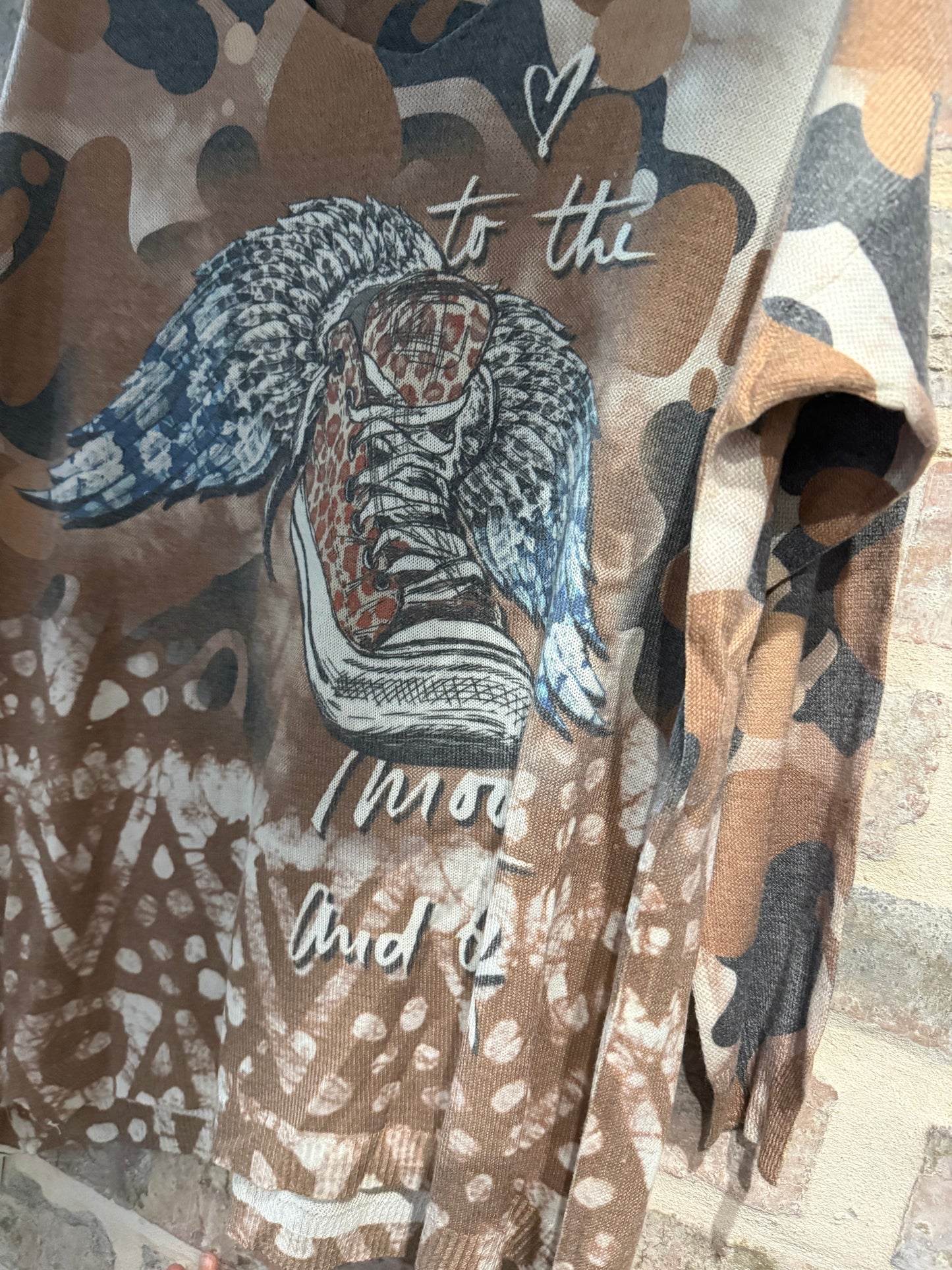 To The Moon Blouse Mocha