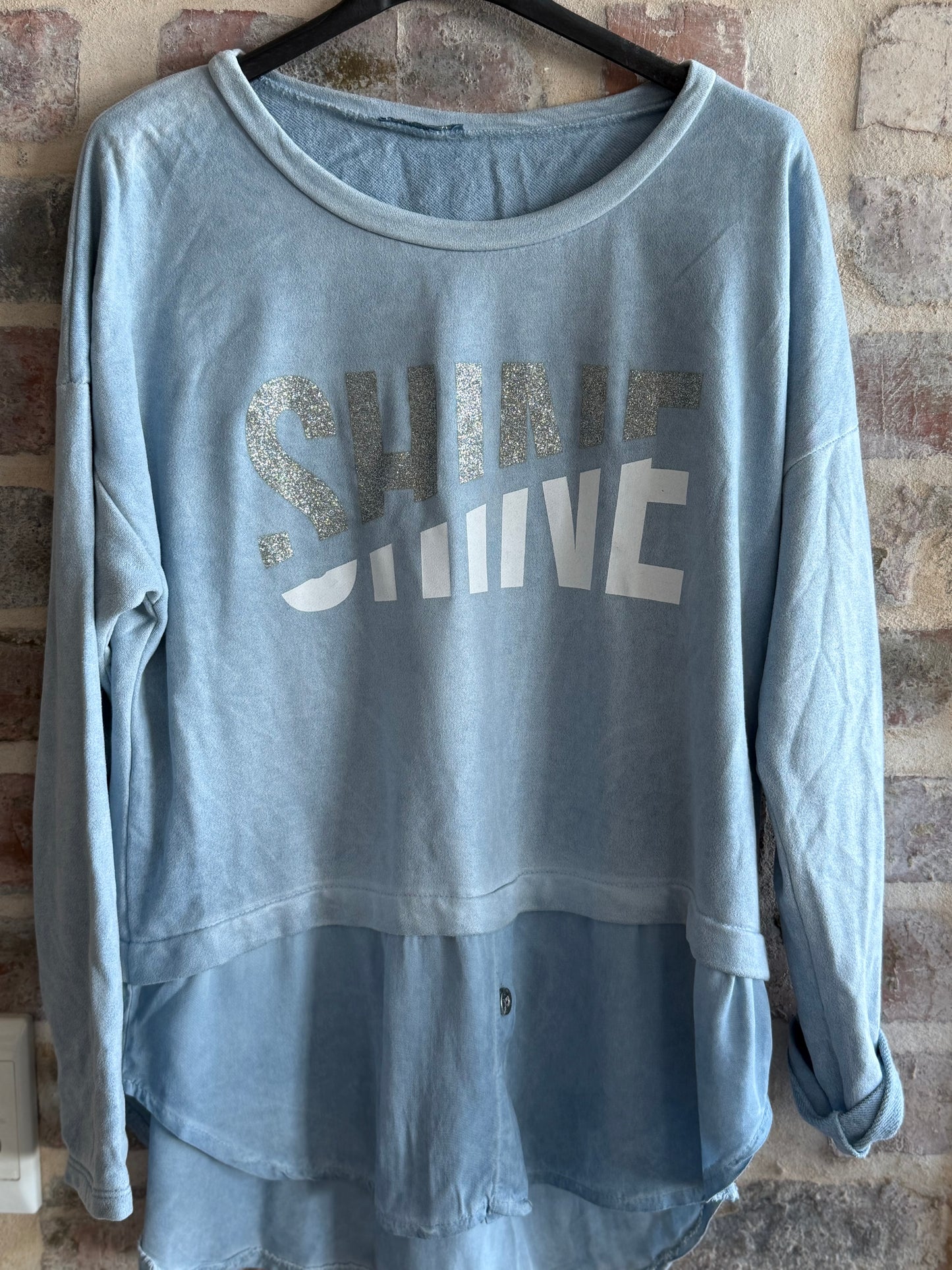 Shine Blouse Blue