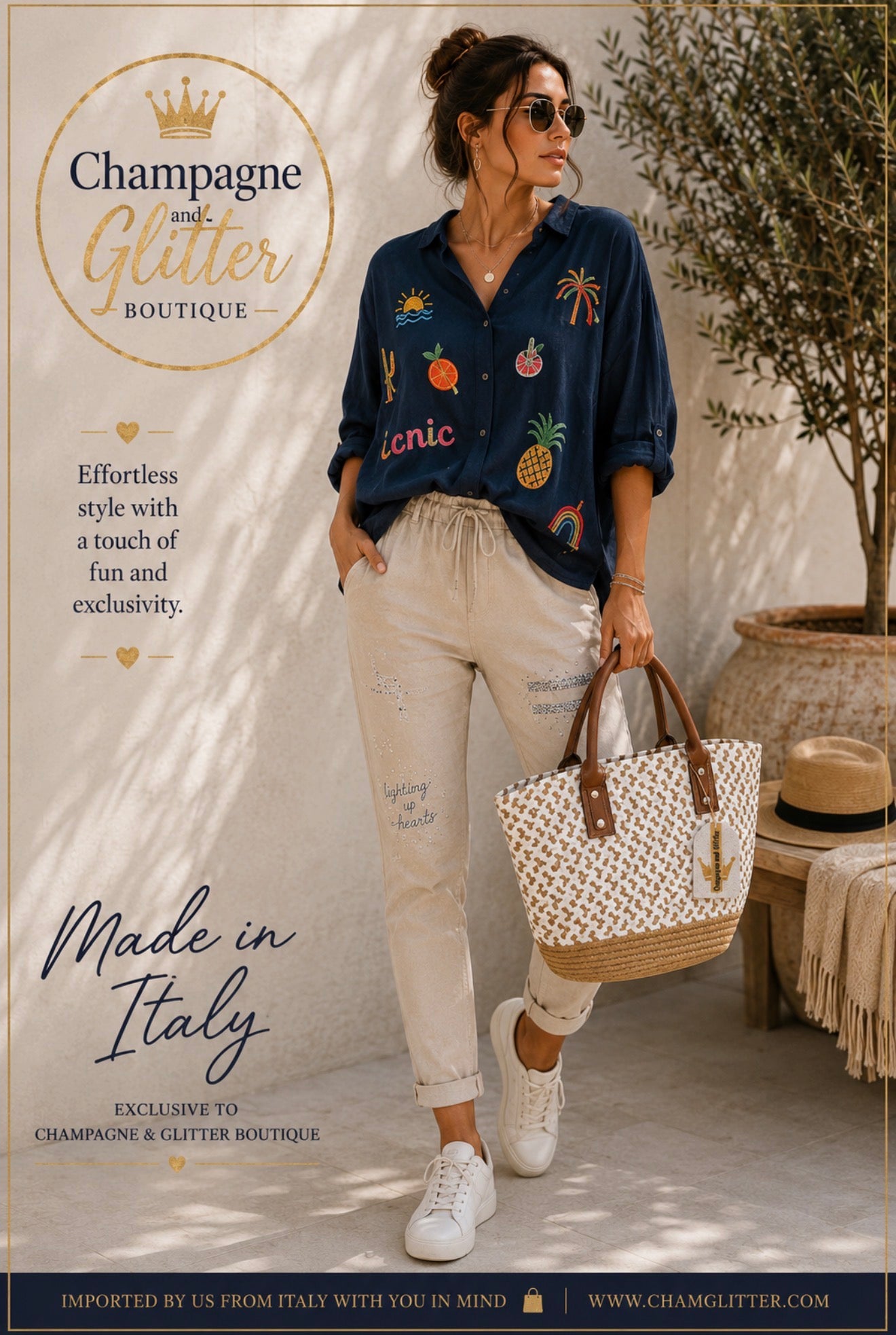 Iconic Blouse Navy