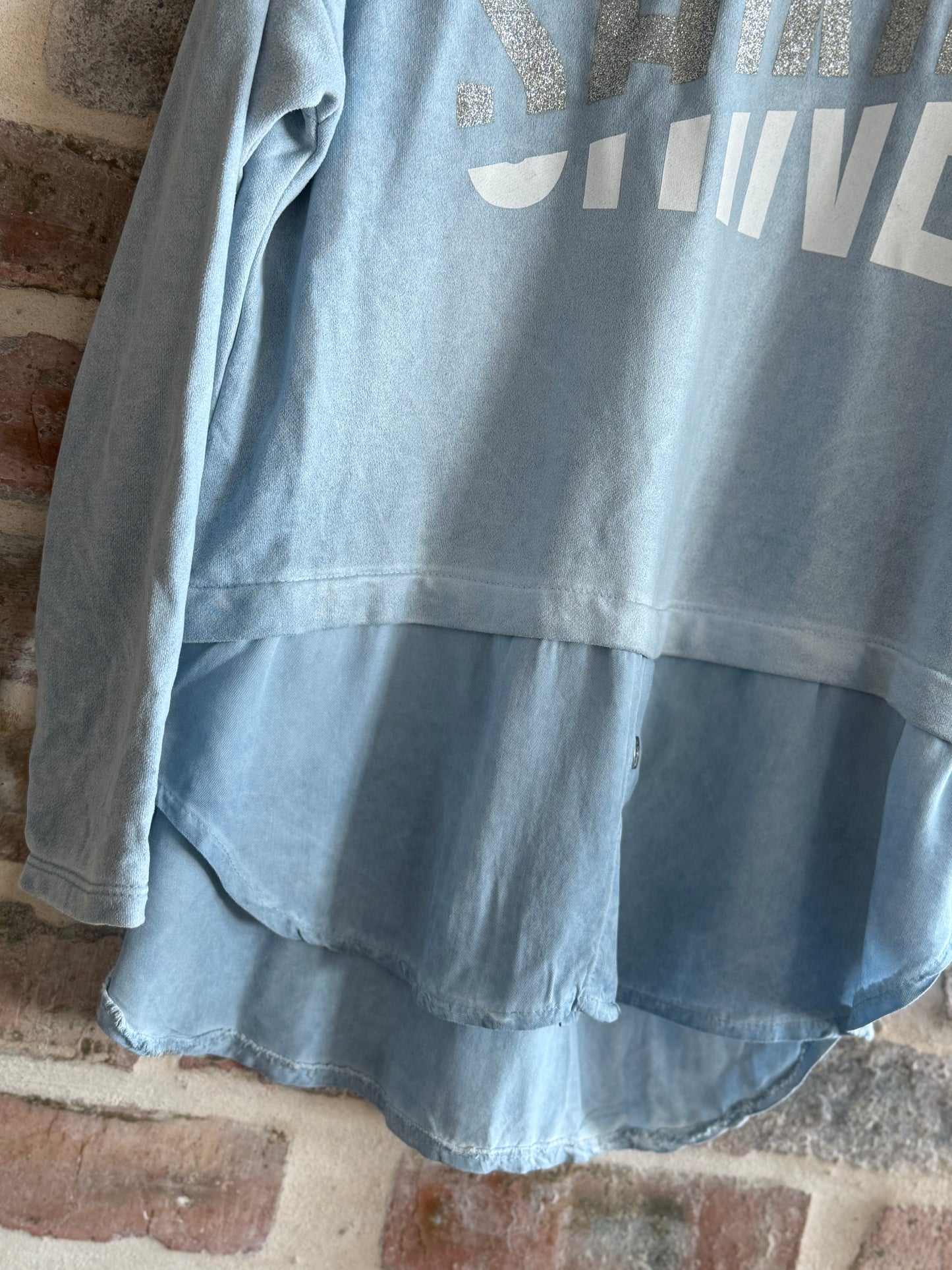 Shine Blouse Blue
