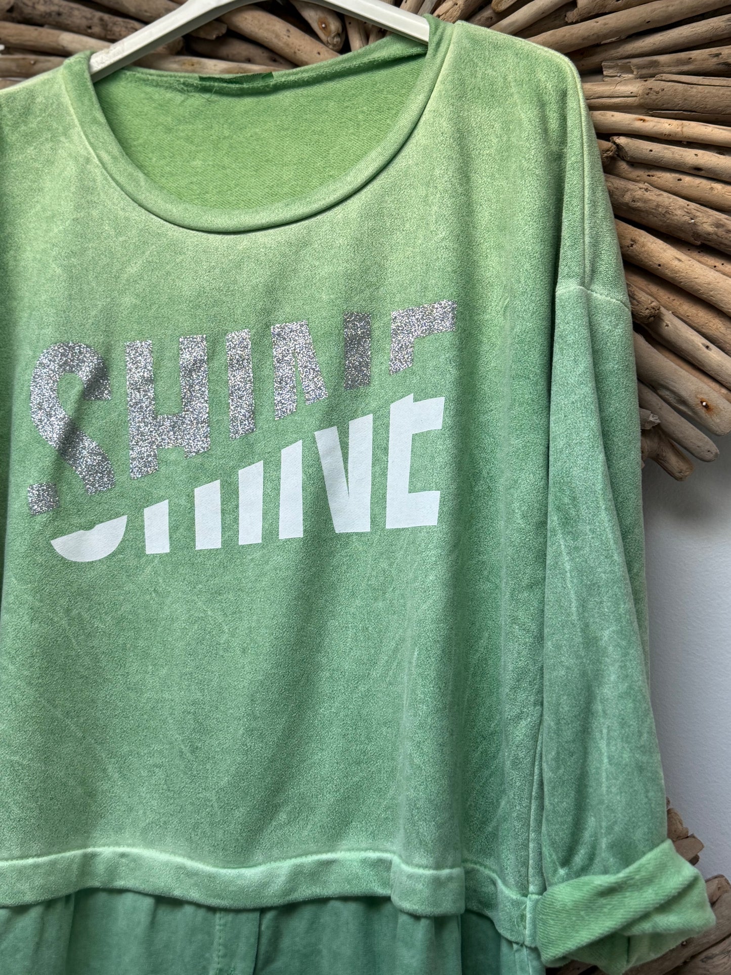 Shine blouse Green