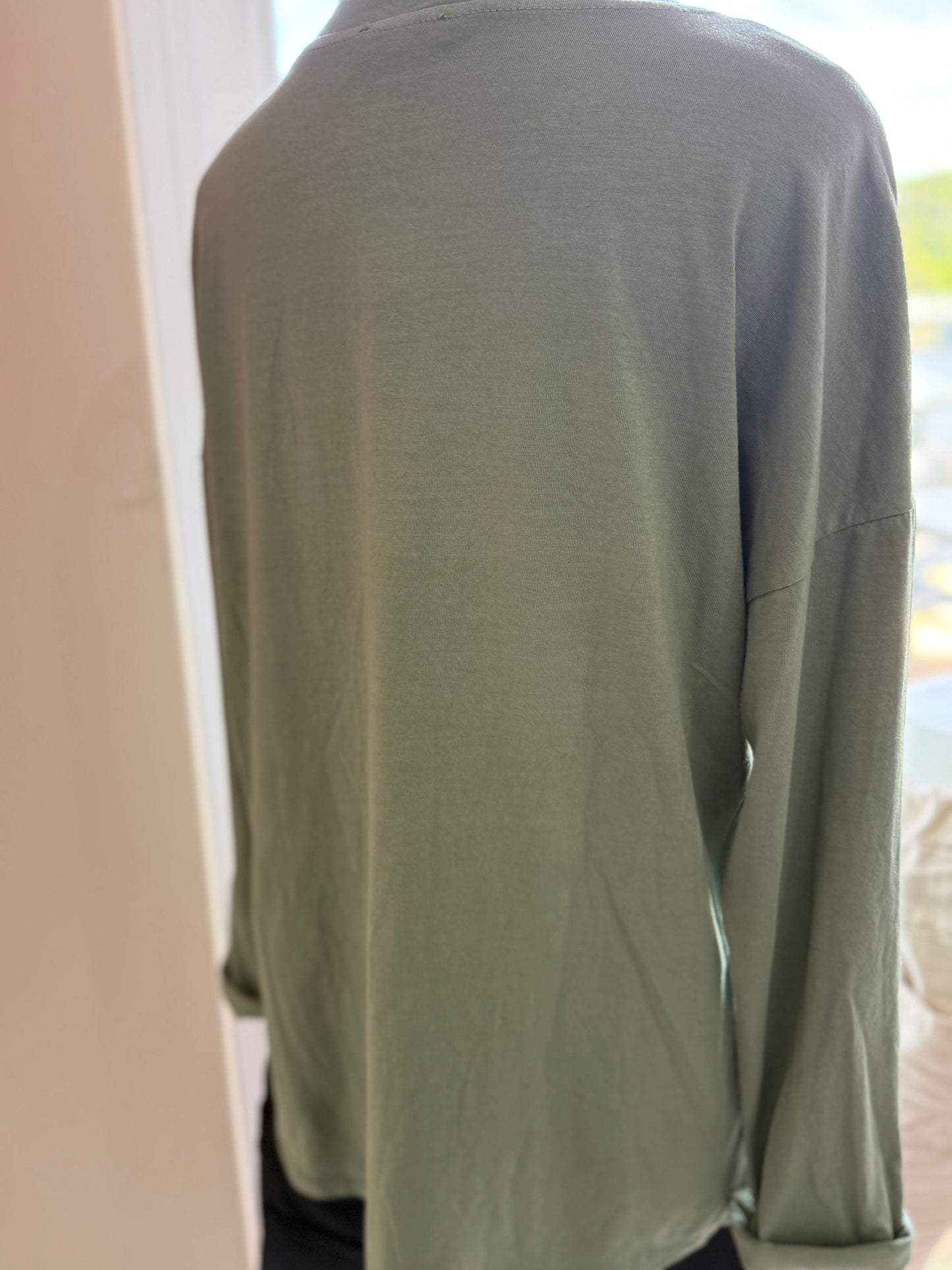 Be Blinged Blouse Khaki