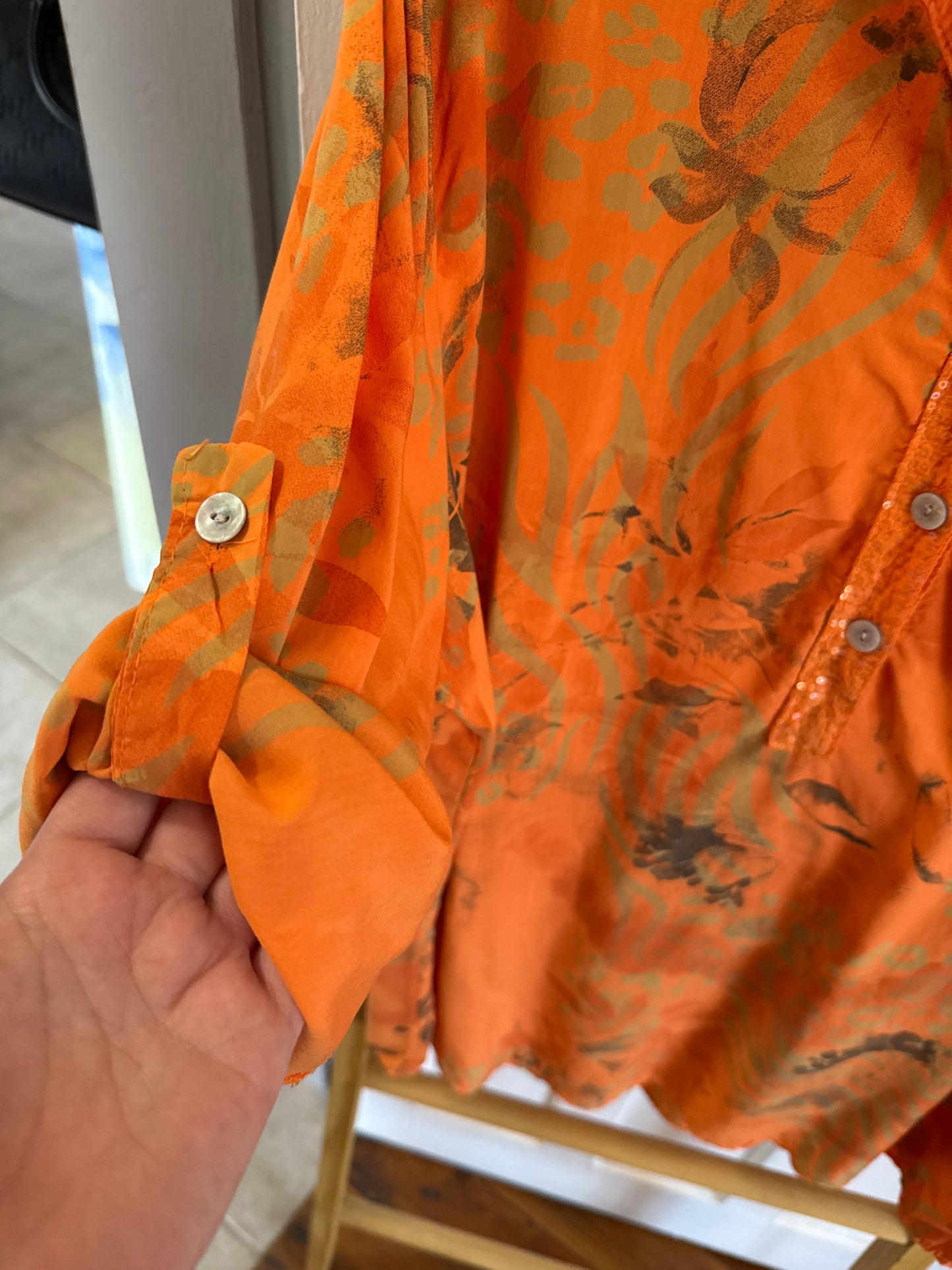 Forest Sequin Blouse