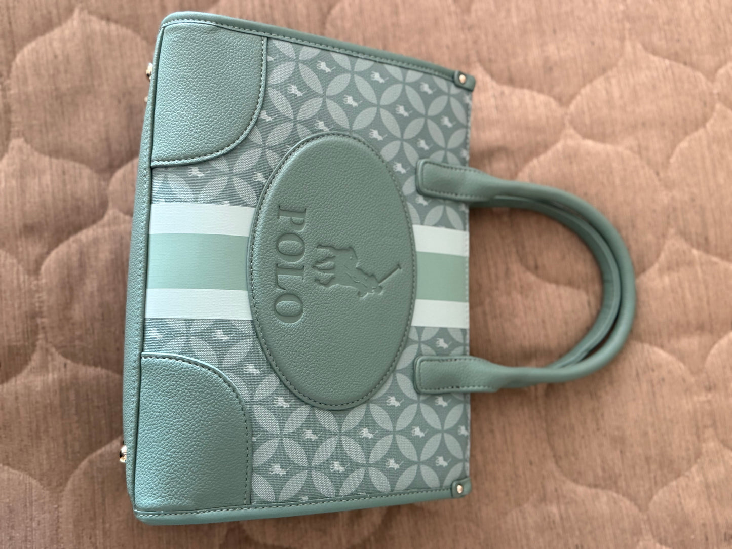 8053 Polo Matcha Small Shopper