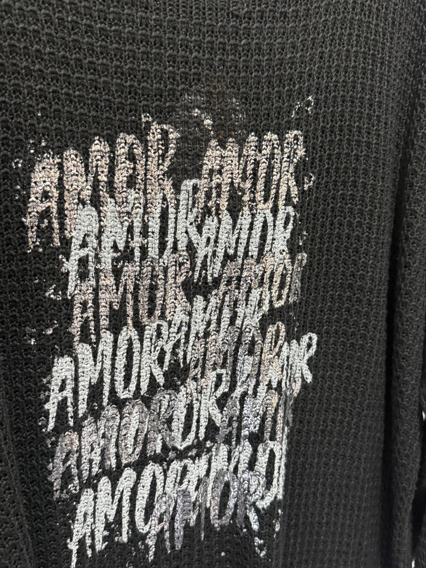 Amor Foil Black Light Knit