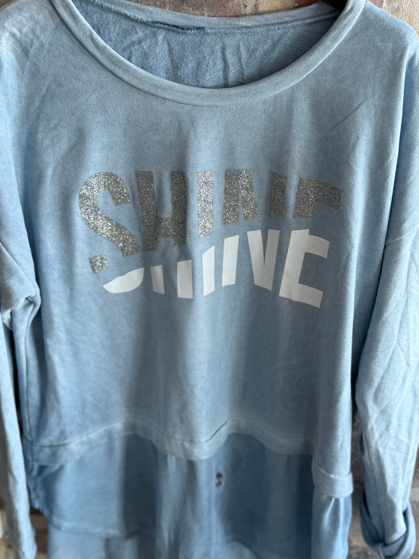 Shine Blouse Blue