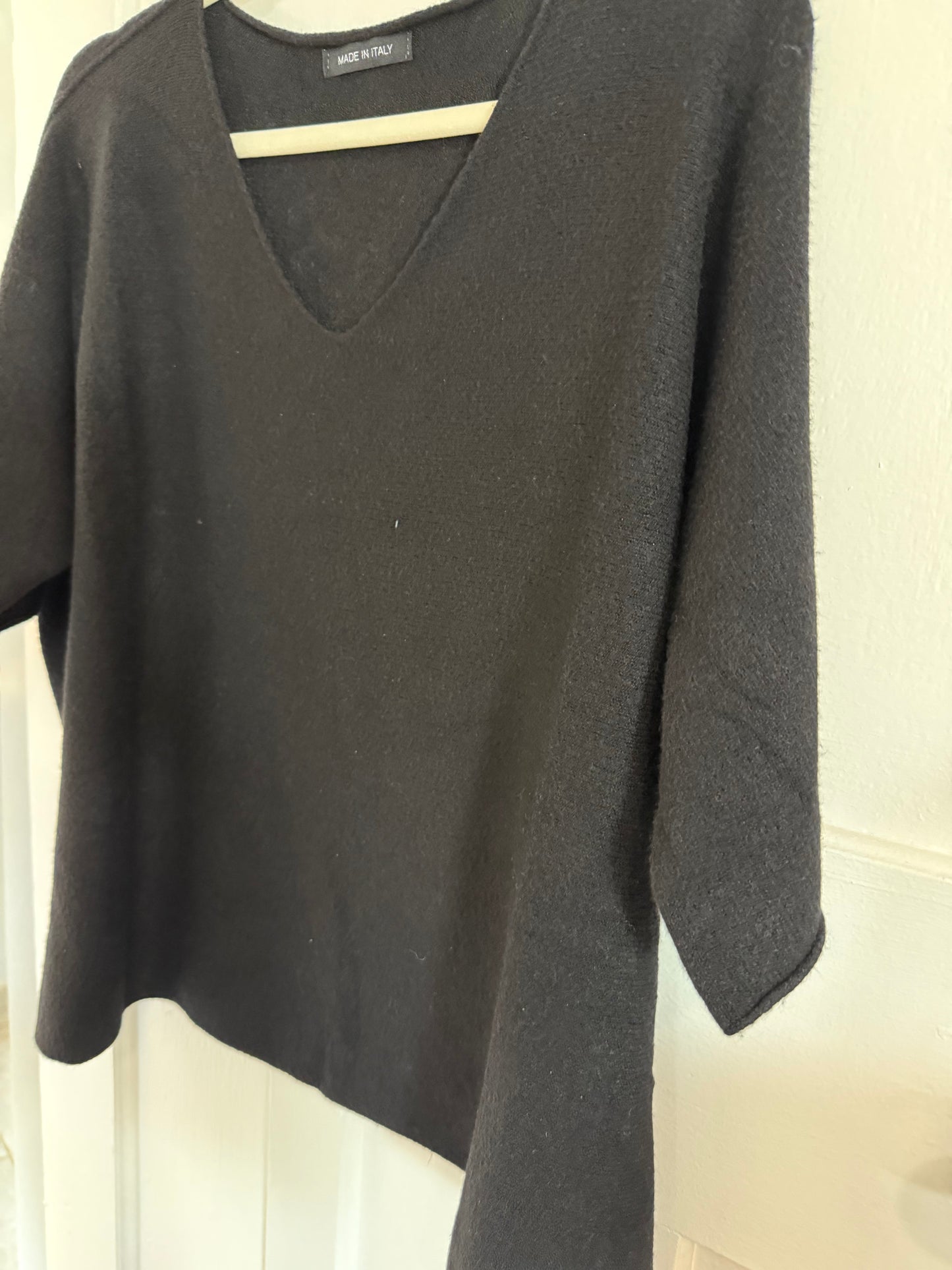 Renata Knitted Blouse Black