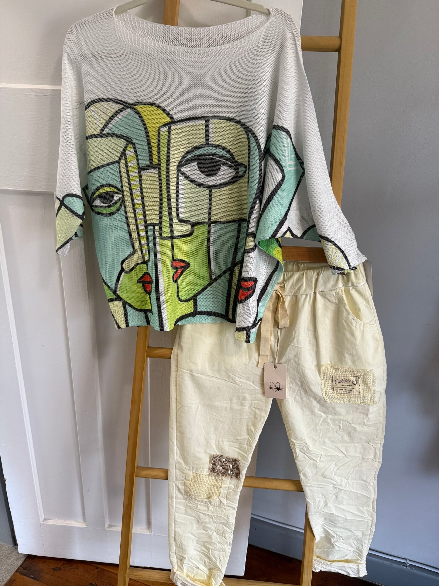 Picasso Knit Blouse