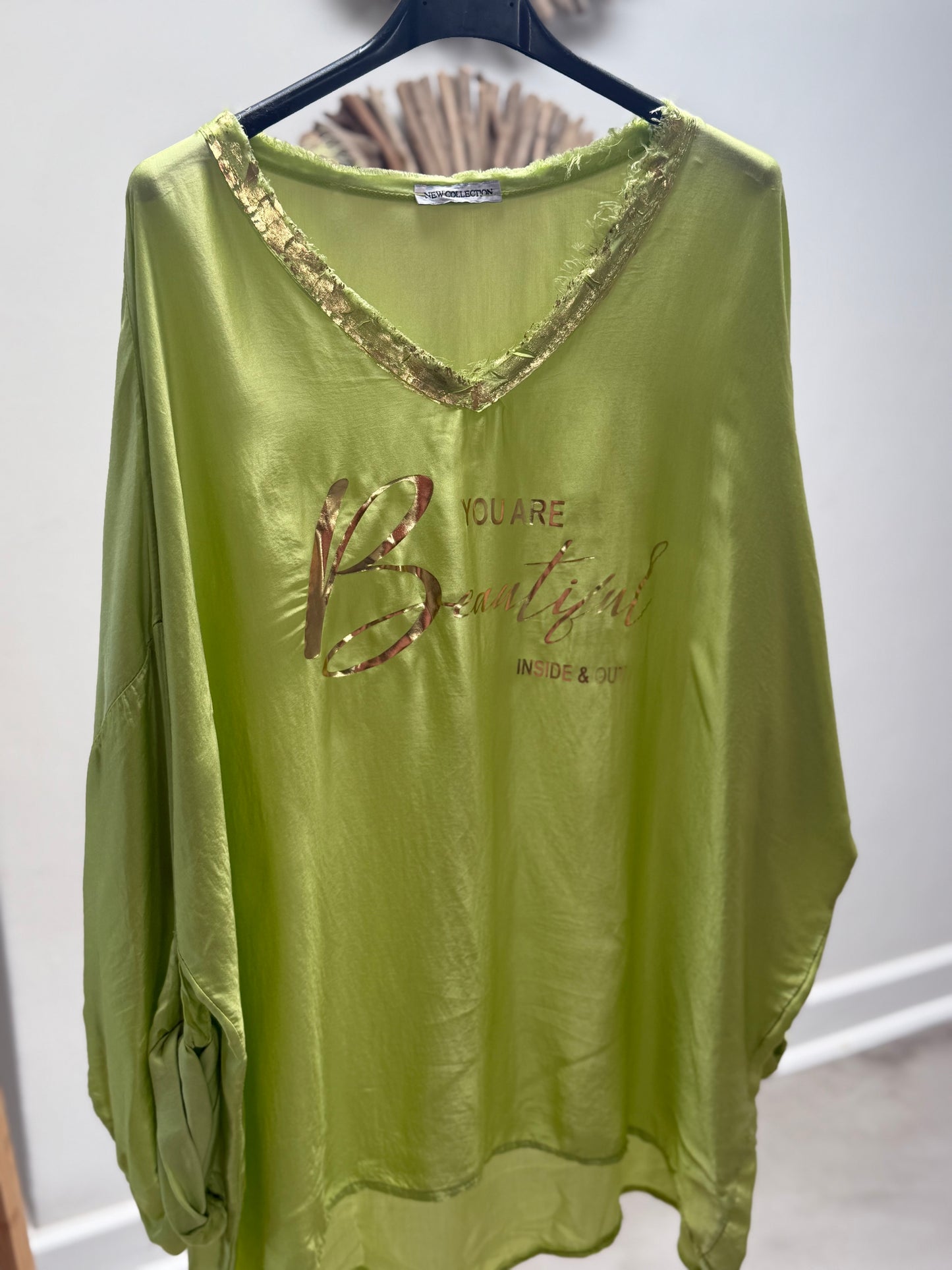 Believe Blouse Apple Green