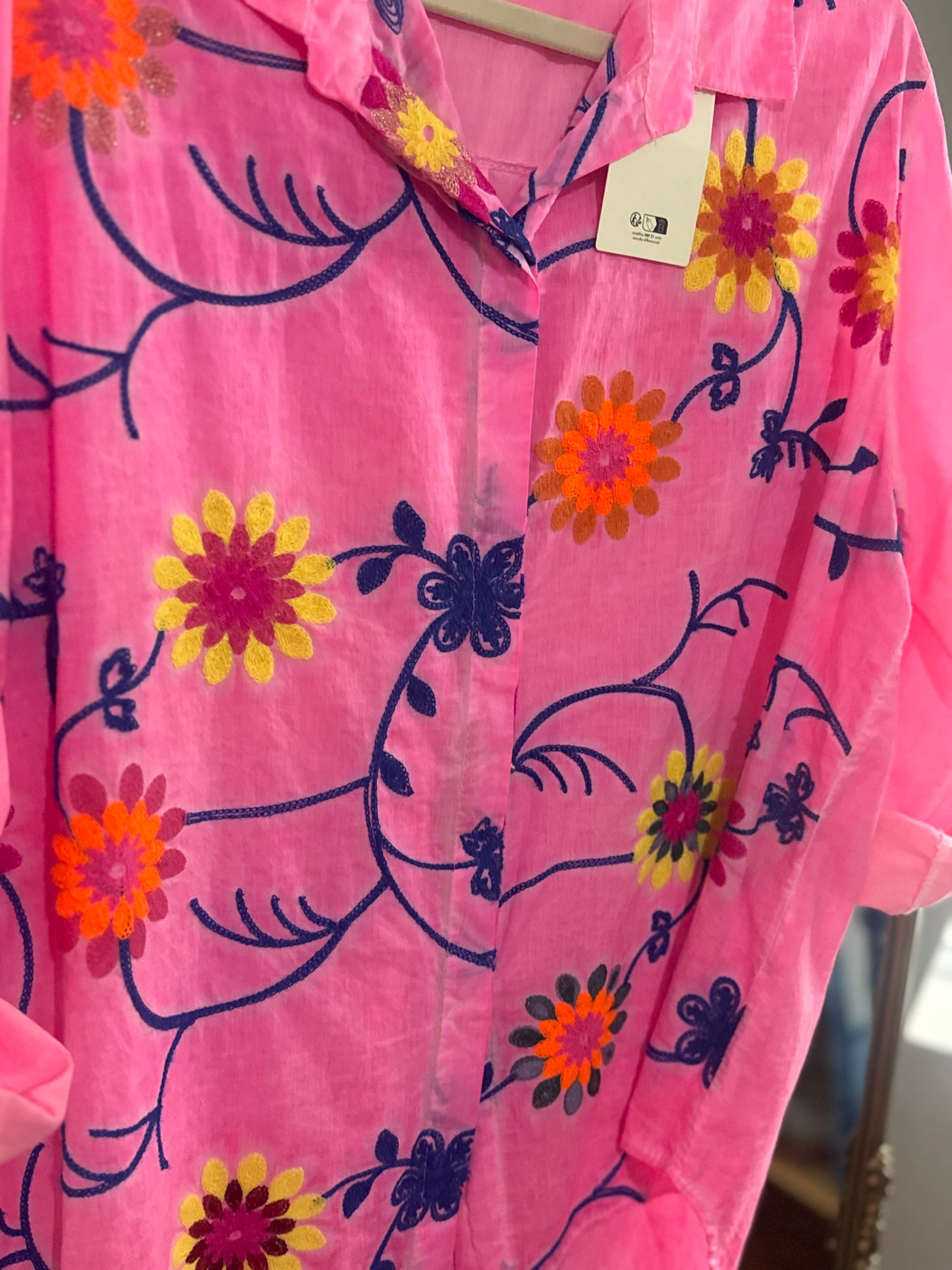 Neon Dreams Blouse Pink