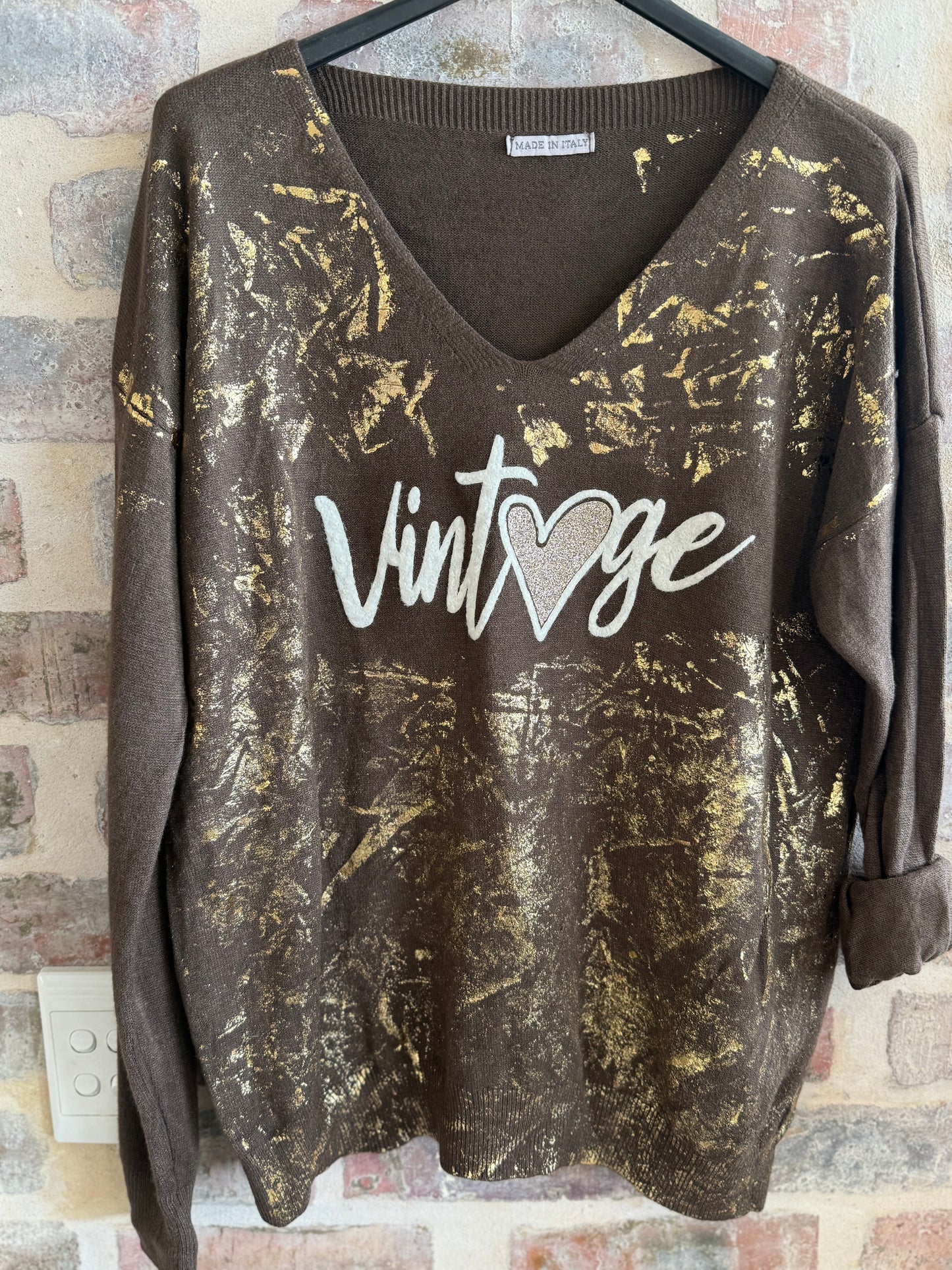 Vintage Knit Brown