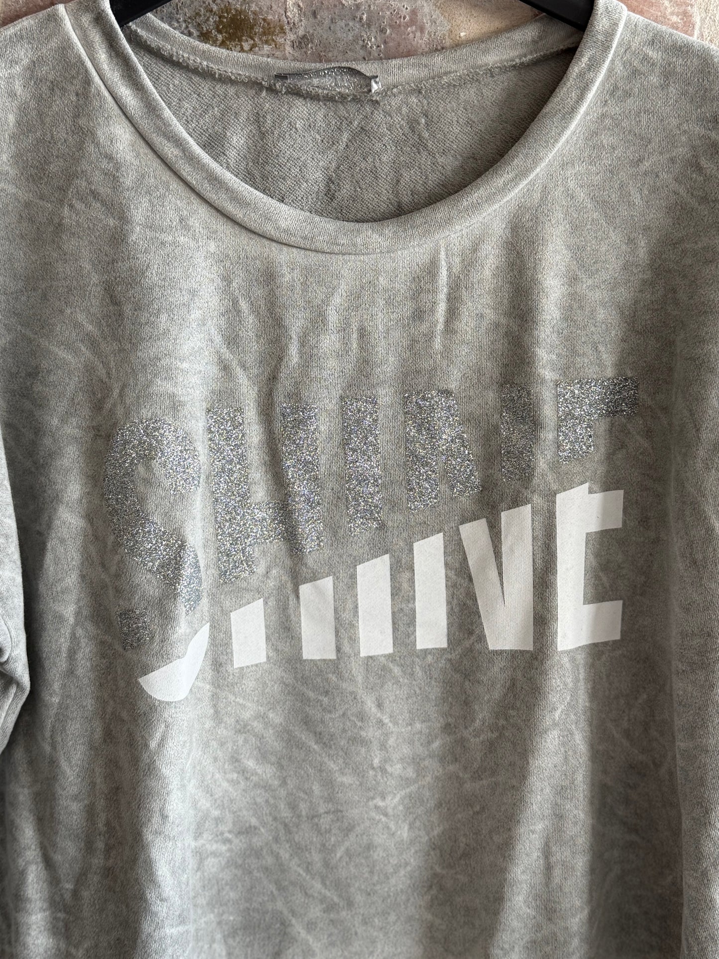 Shine Blouse Grey