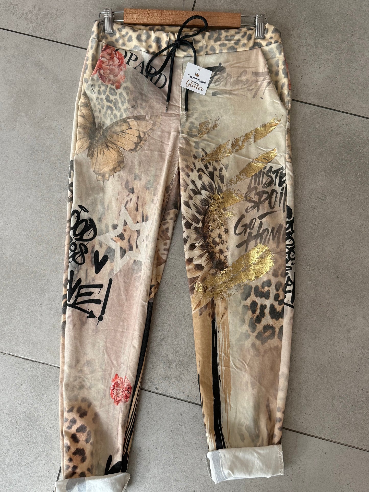Butterfly Printed Comfy Pants