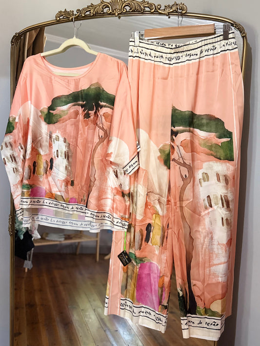 Martha Satin Set