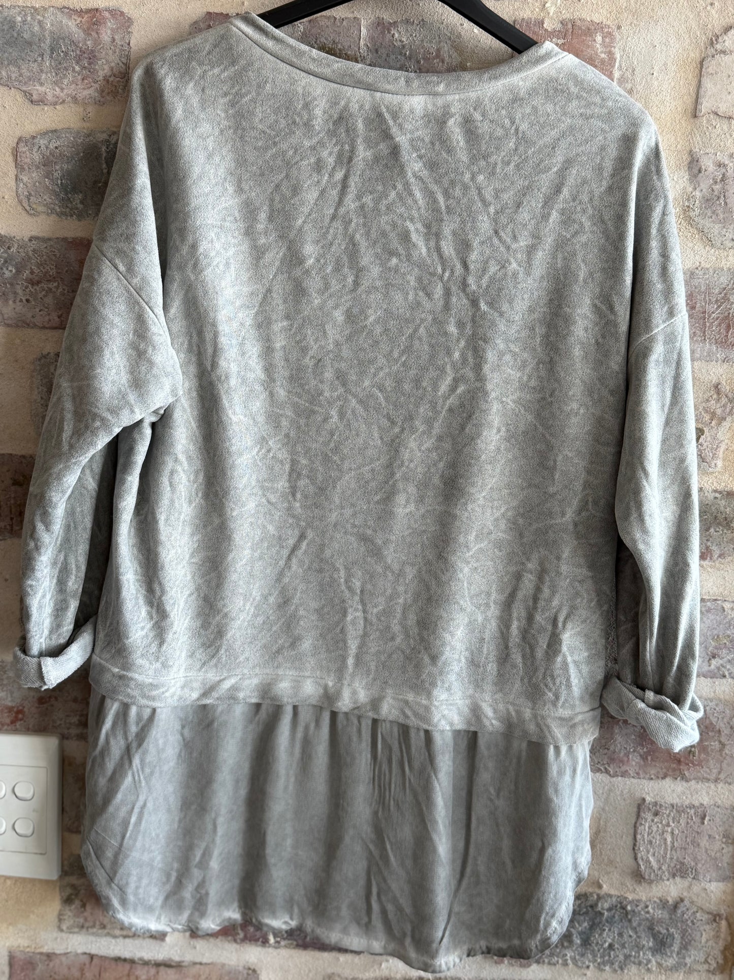 Shine Blouse Grey