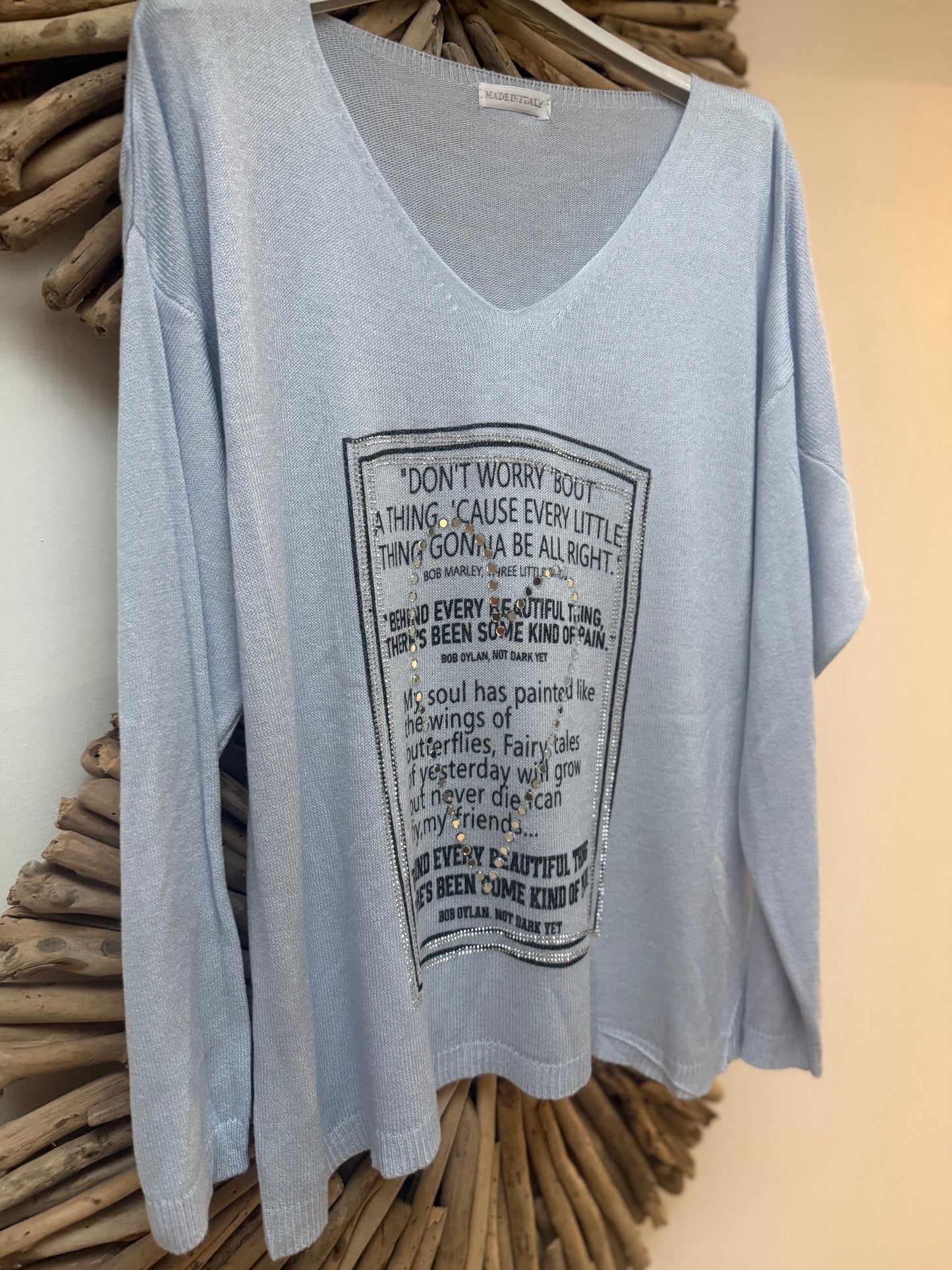 Don’t Worry Baby Blue Knit