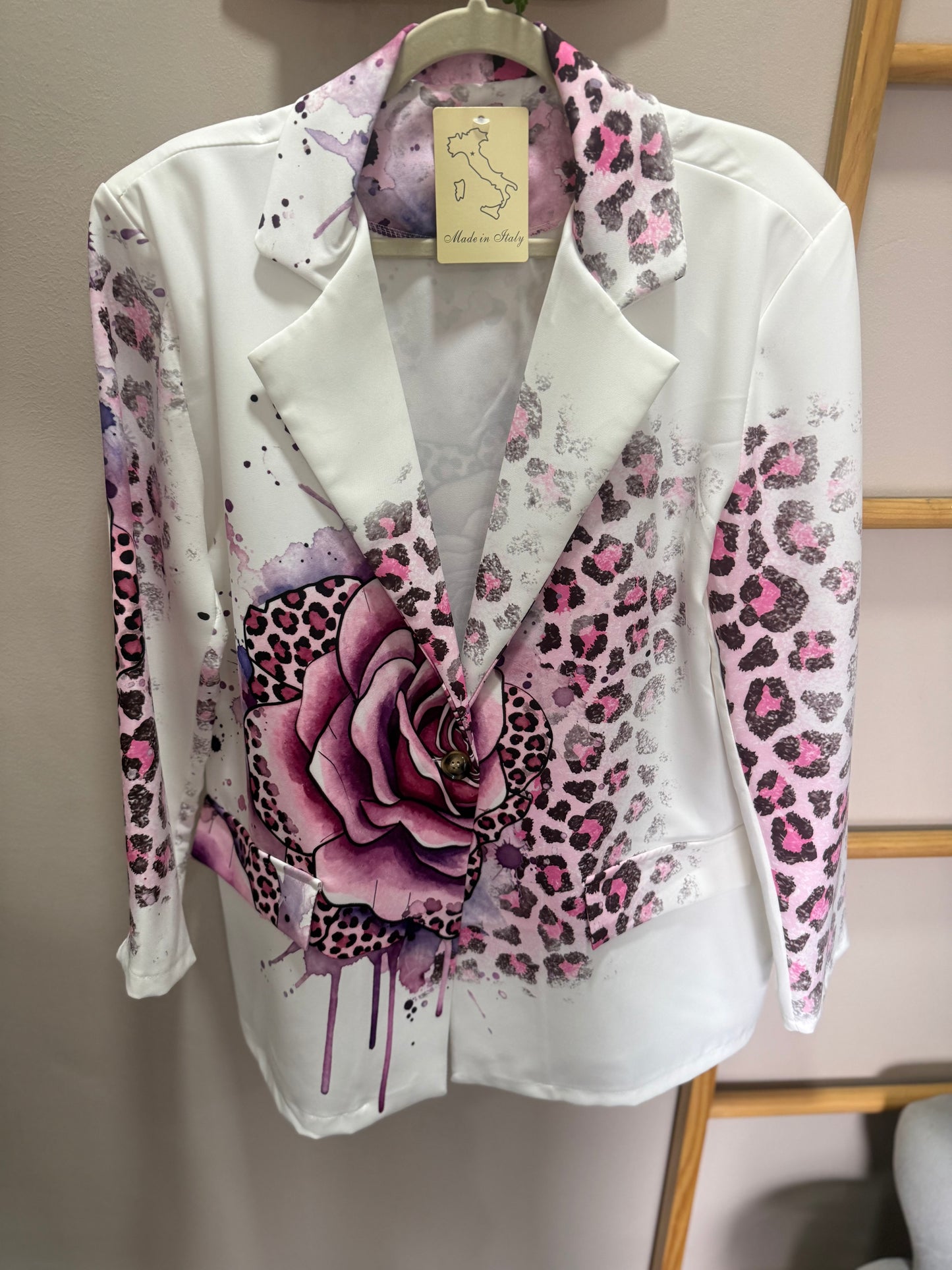 Tatum Satin Jacket_Leopard Bloom