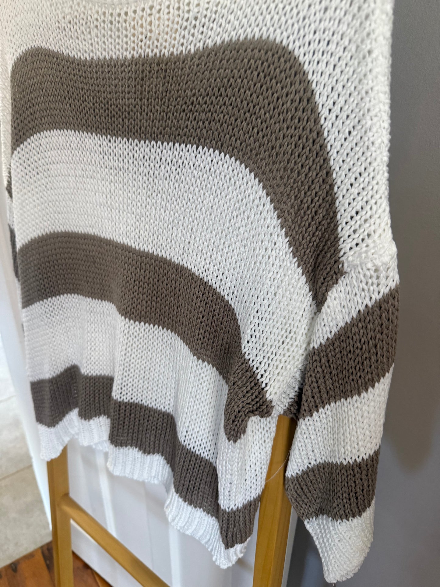 Stripe Knit Tan