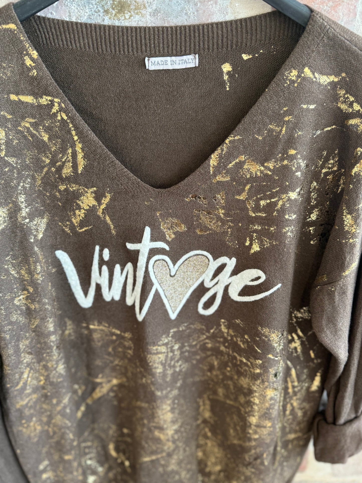 Vintage Knit Brown