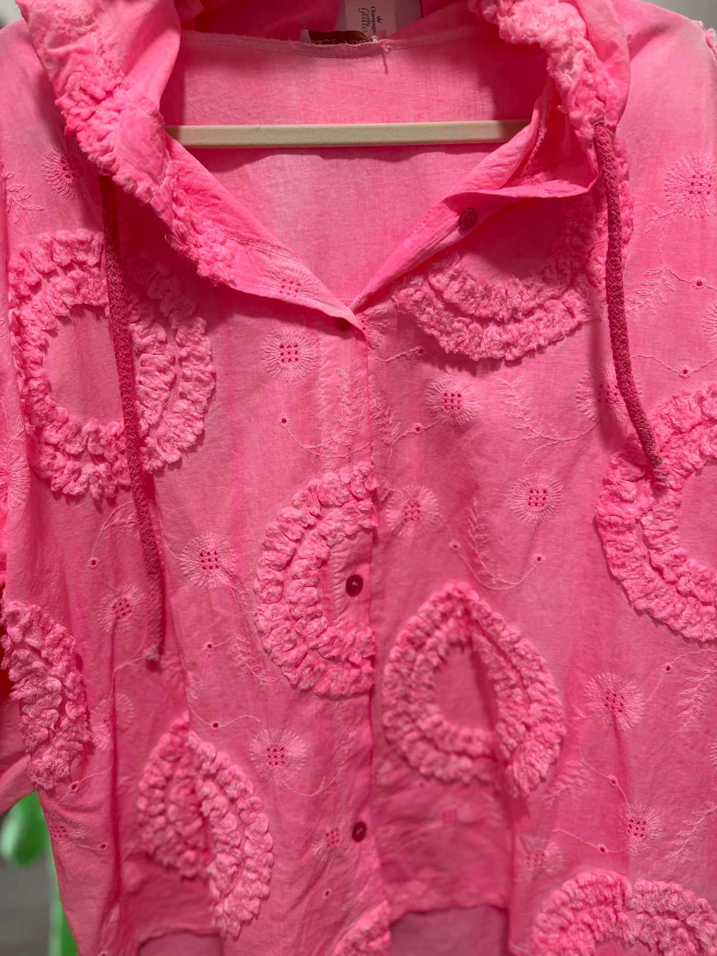 Ruffled Blouse Pink