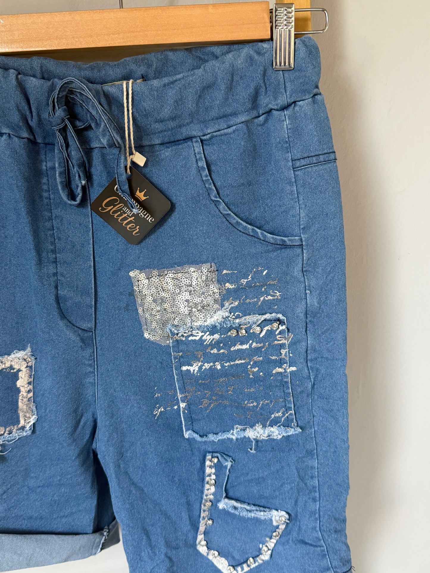 Sparkle Short Medium Wash
