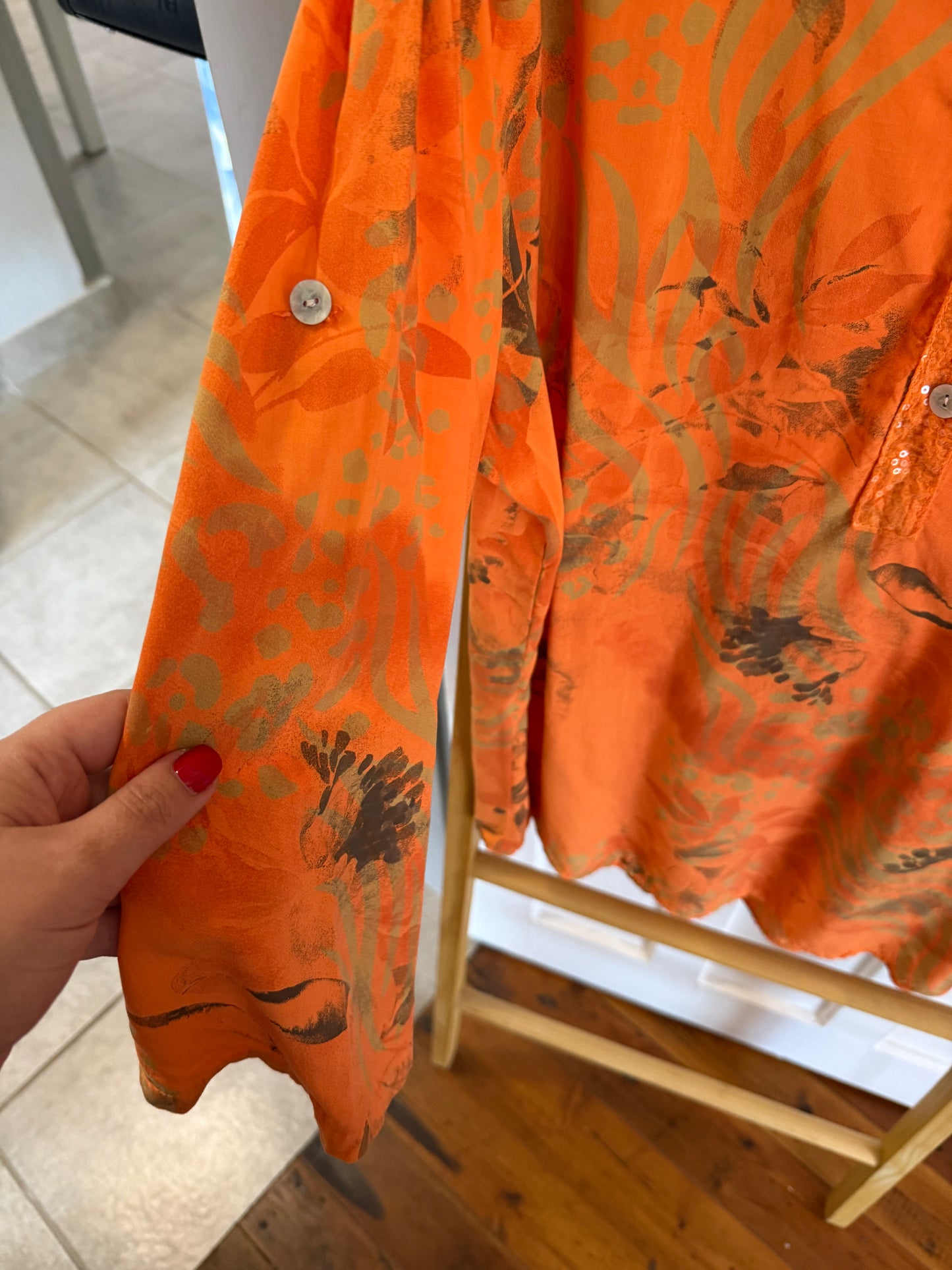 Forest Sequin Blouse