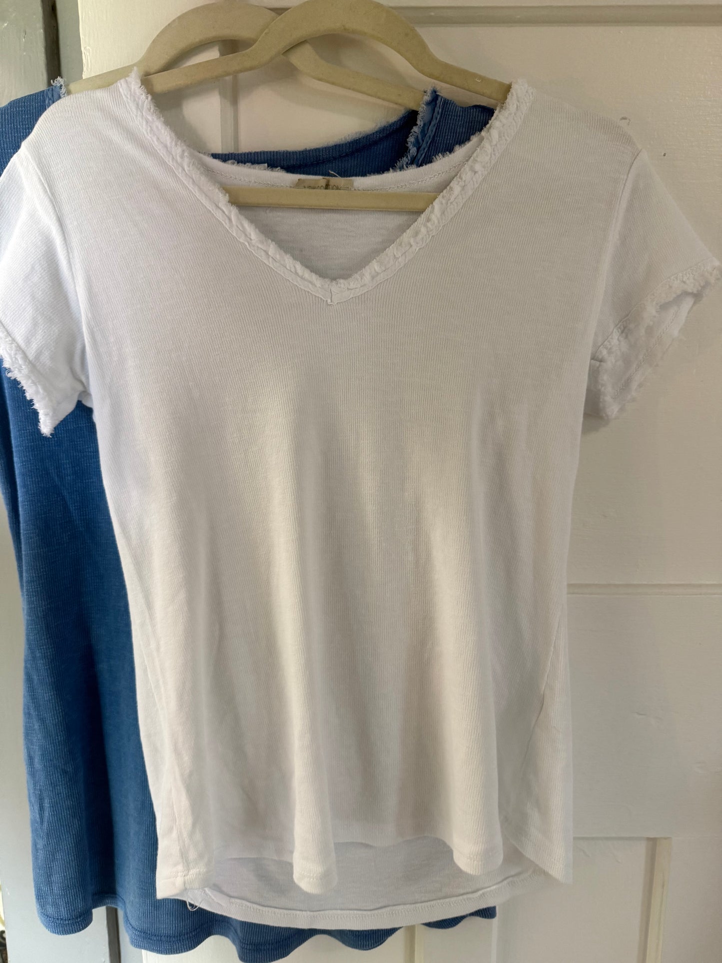 Washed Look Tee White