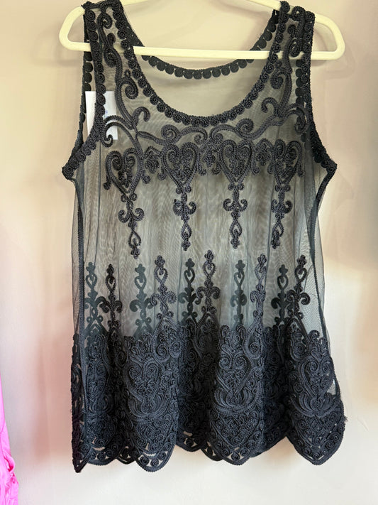 Black Sheer Blouse