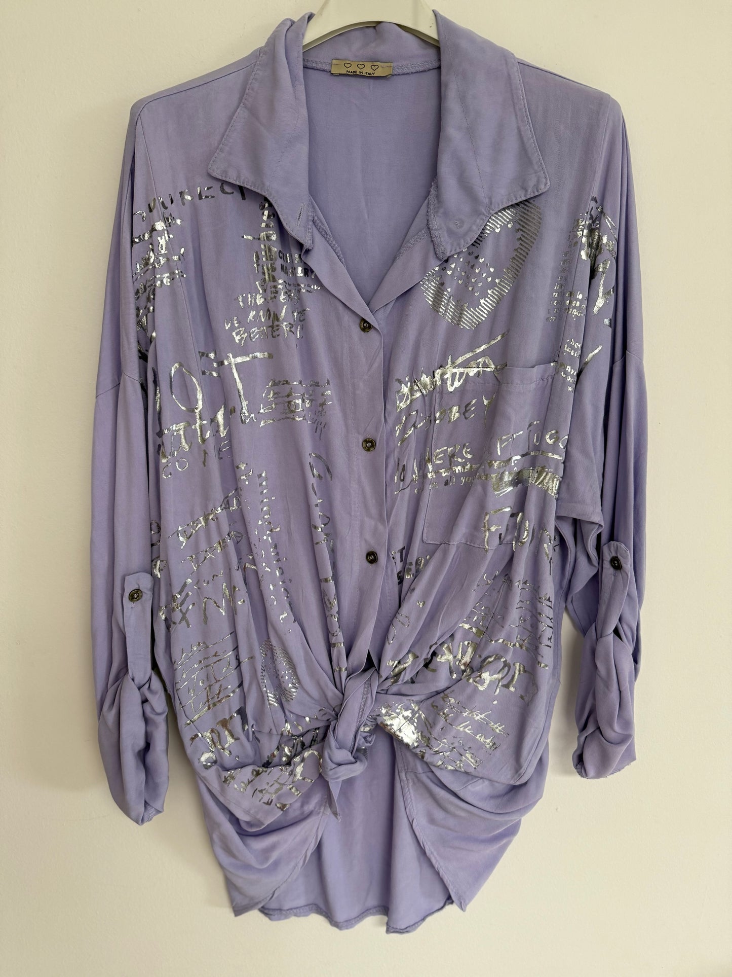 It Is written Blouse in Lilac