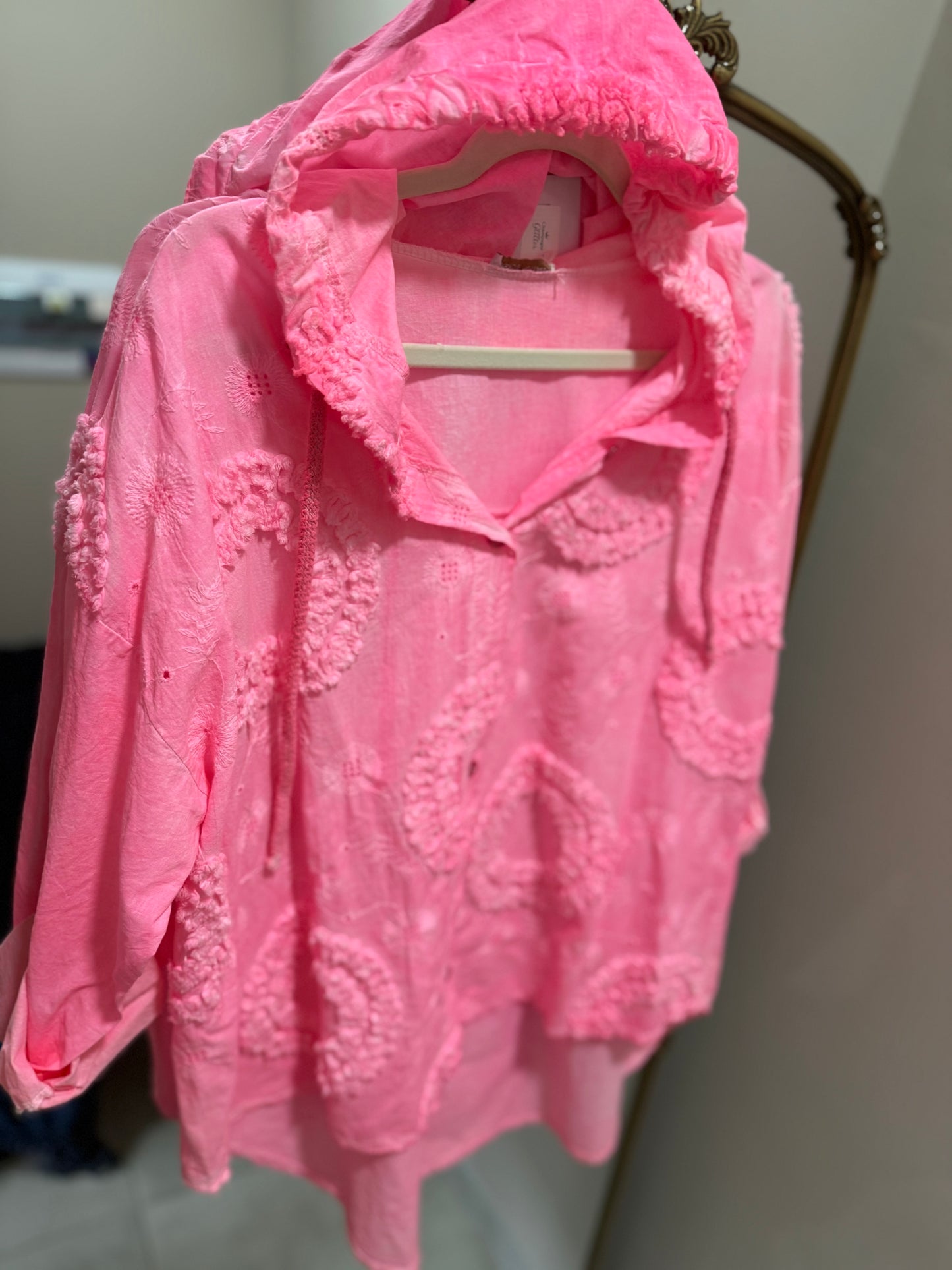 Ruffled Blouse Pink