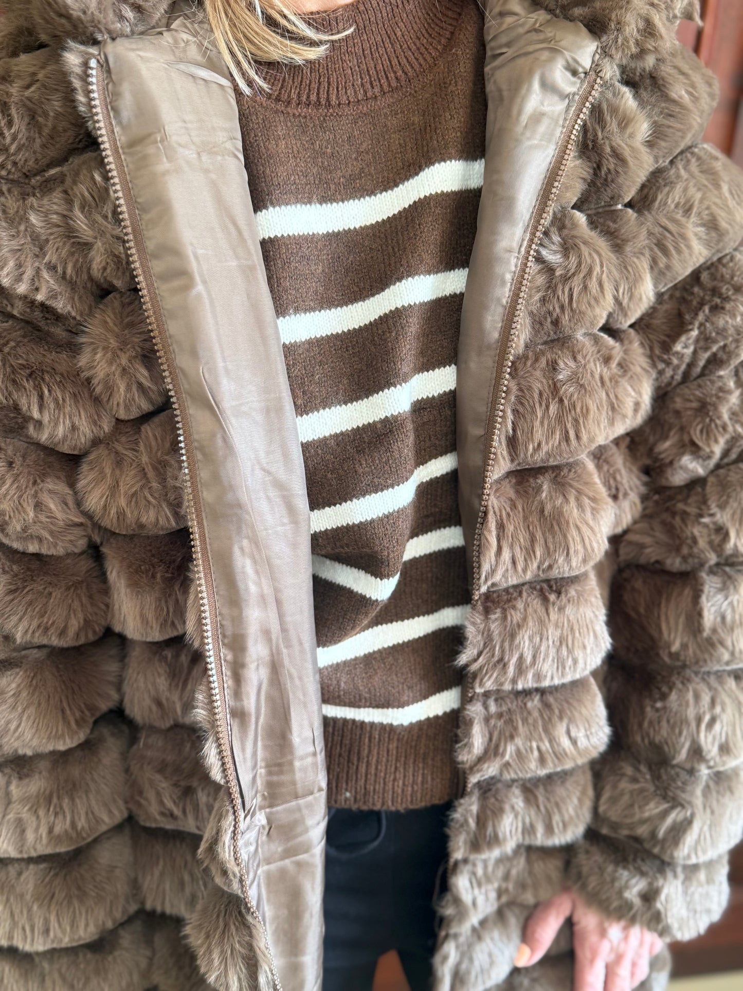 Faux Furr Brown Jacket