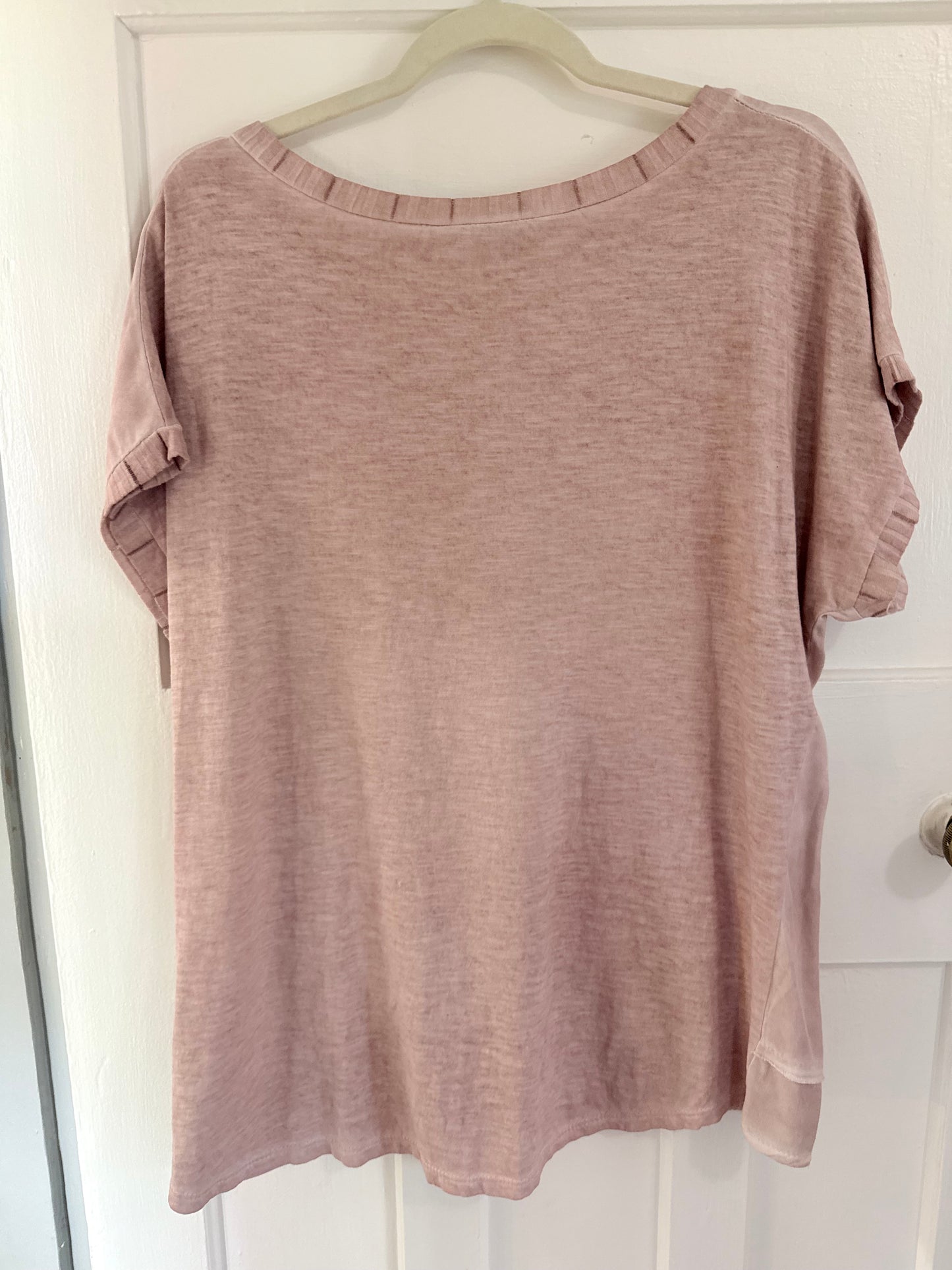 V Neck Blouse Mauve