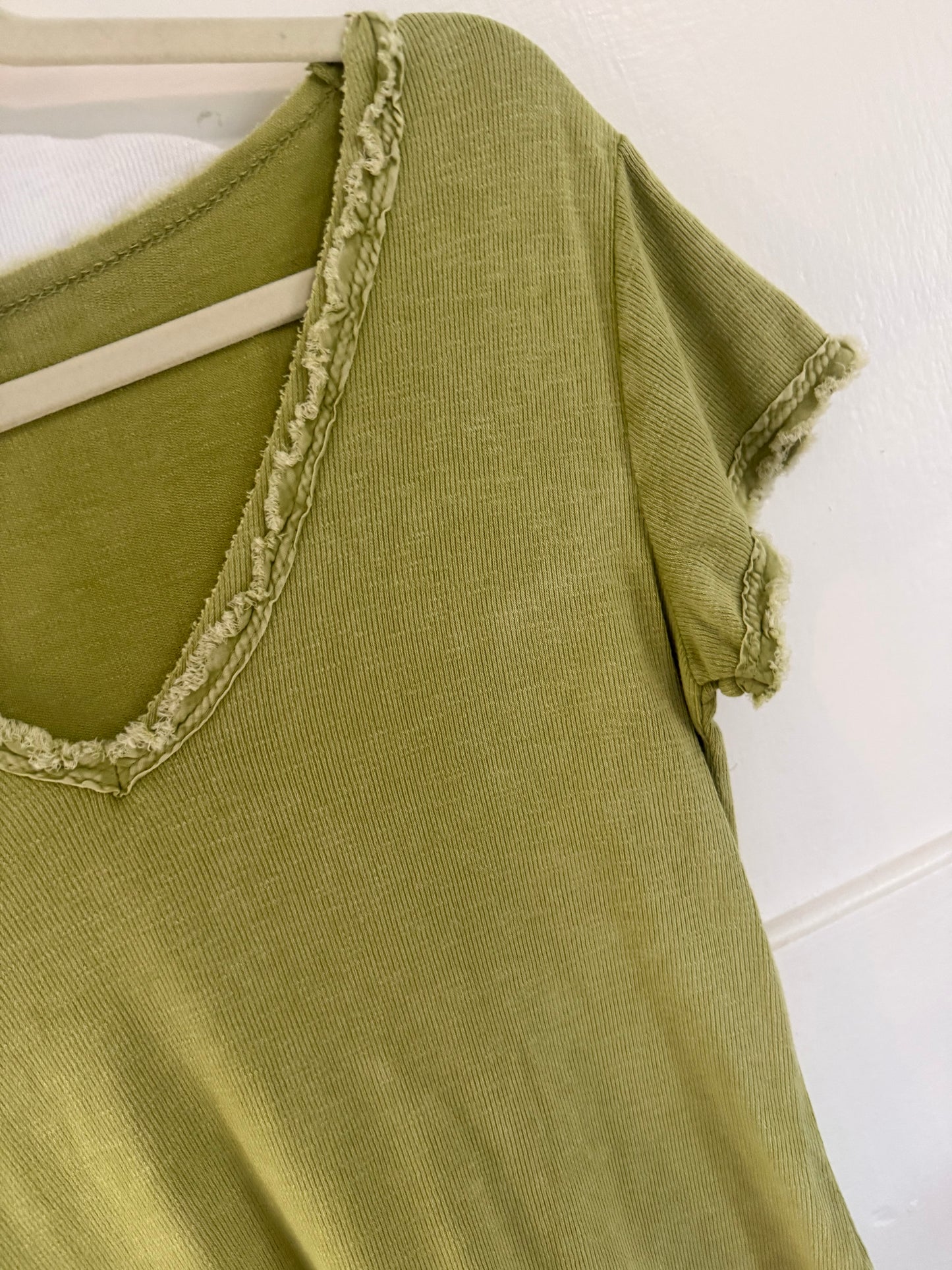 Washed Look Tee Apple Green