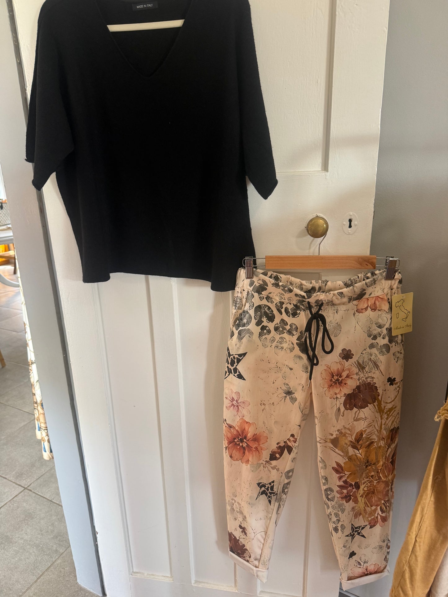 Renata Knitted Blouse Black
