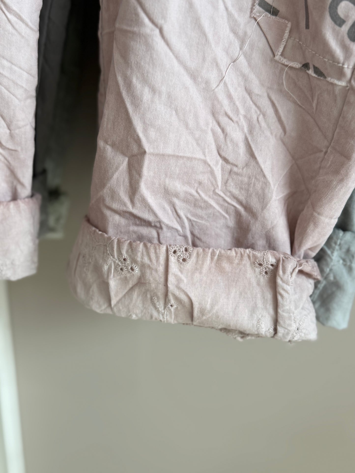 Patched Shorts Dusty Pink