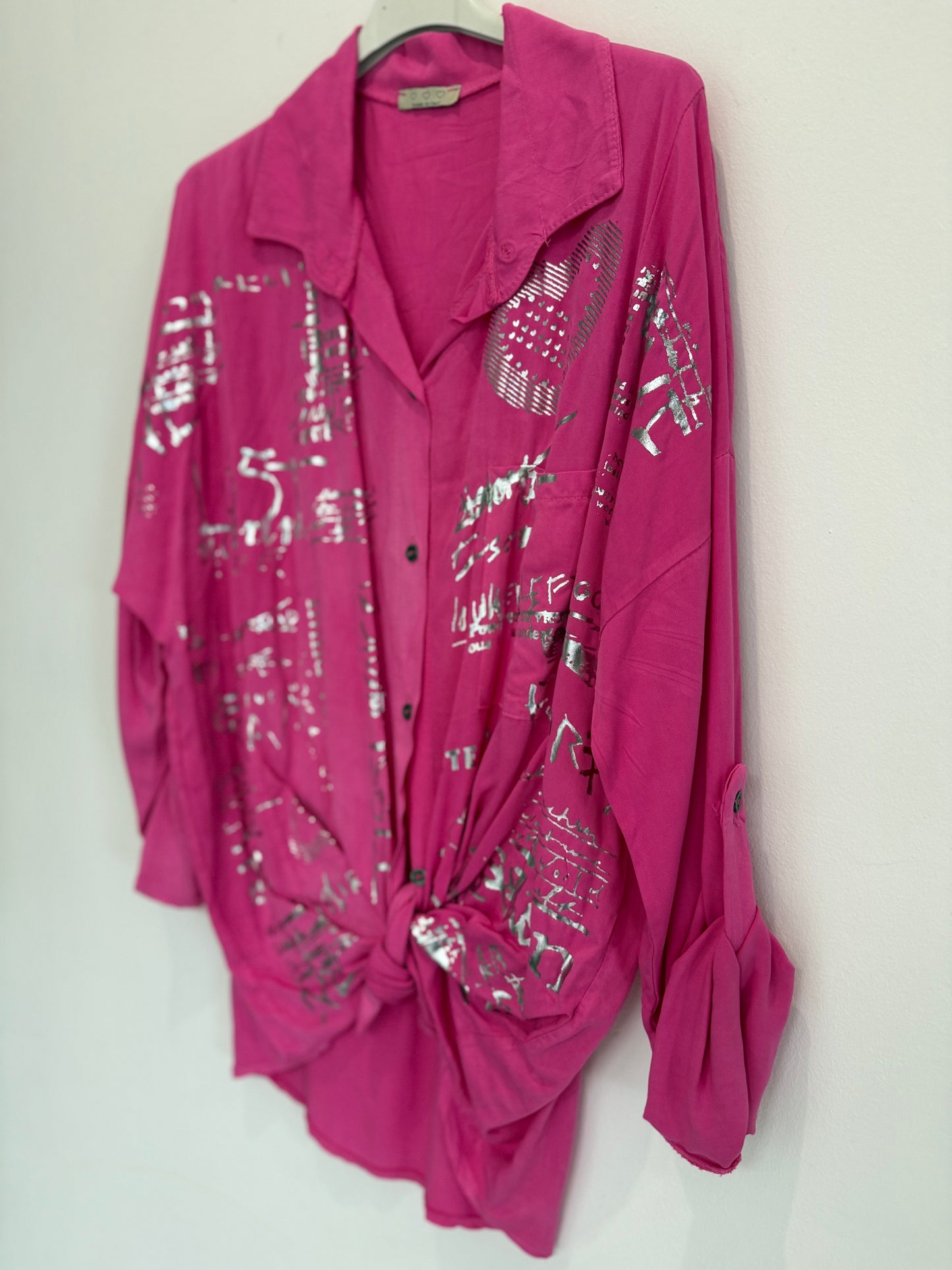 It Is written Blouse in Pink