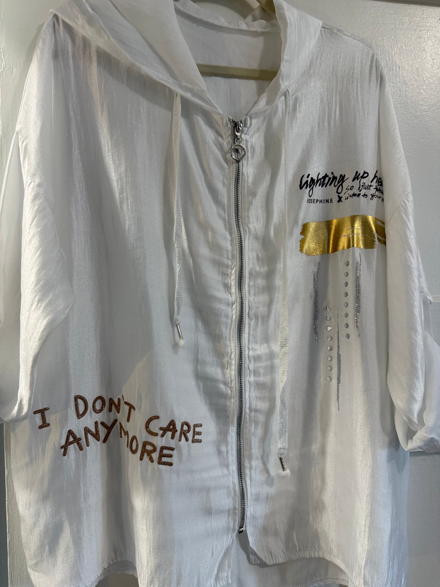 I don't care Jacket White