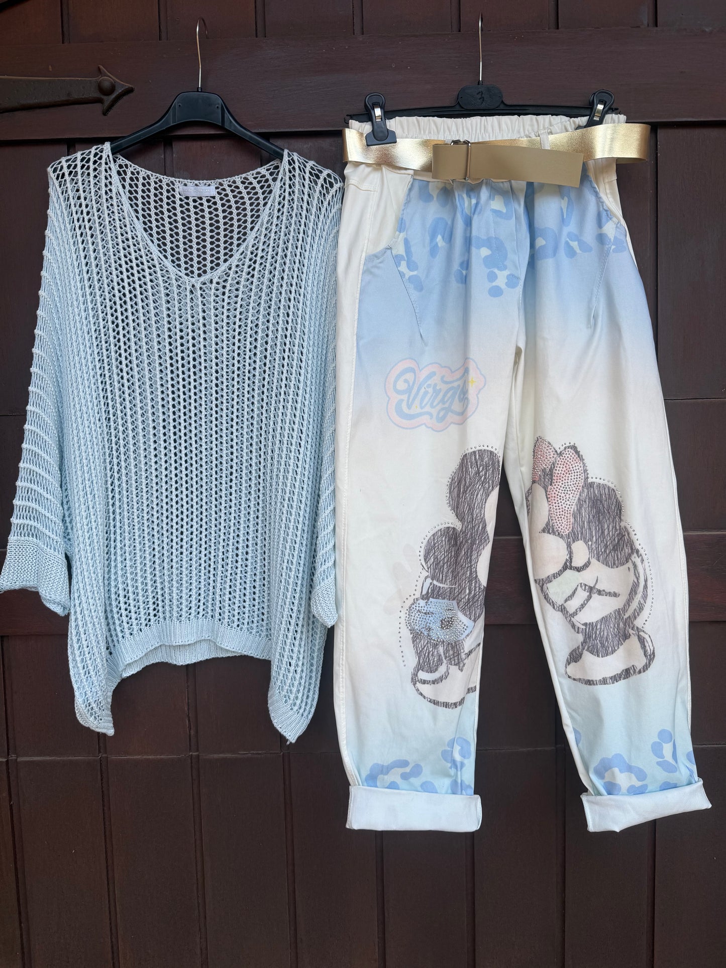 The Knit Blouse BabyBlue