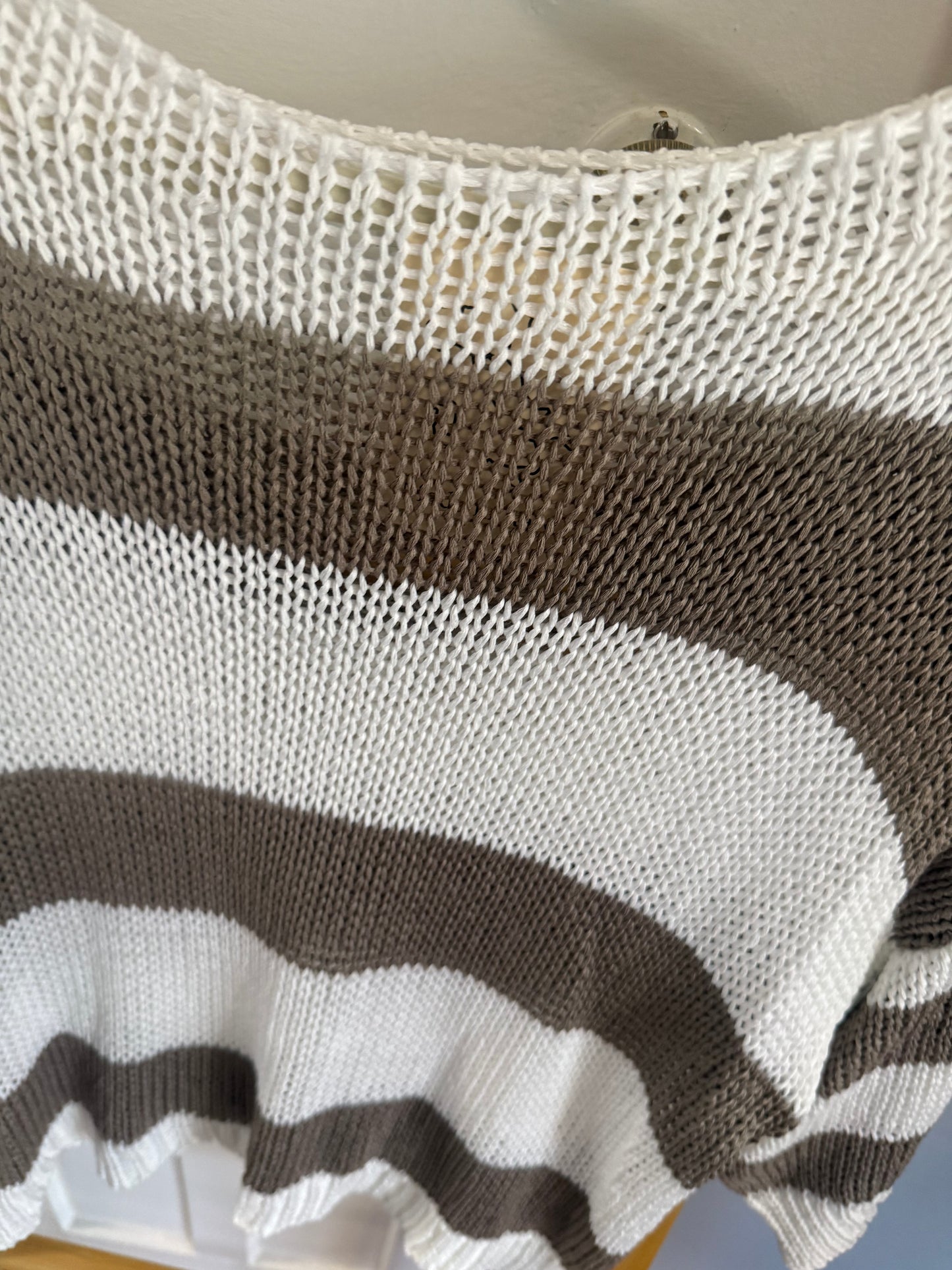 Stripe Knit Tan