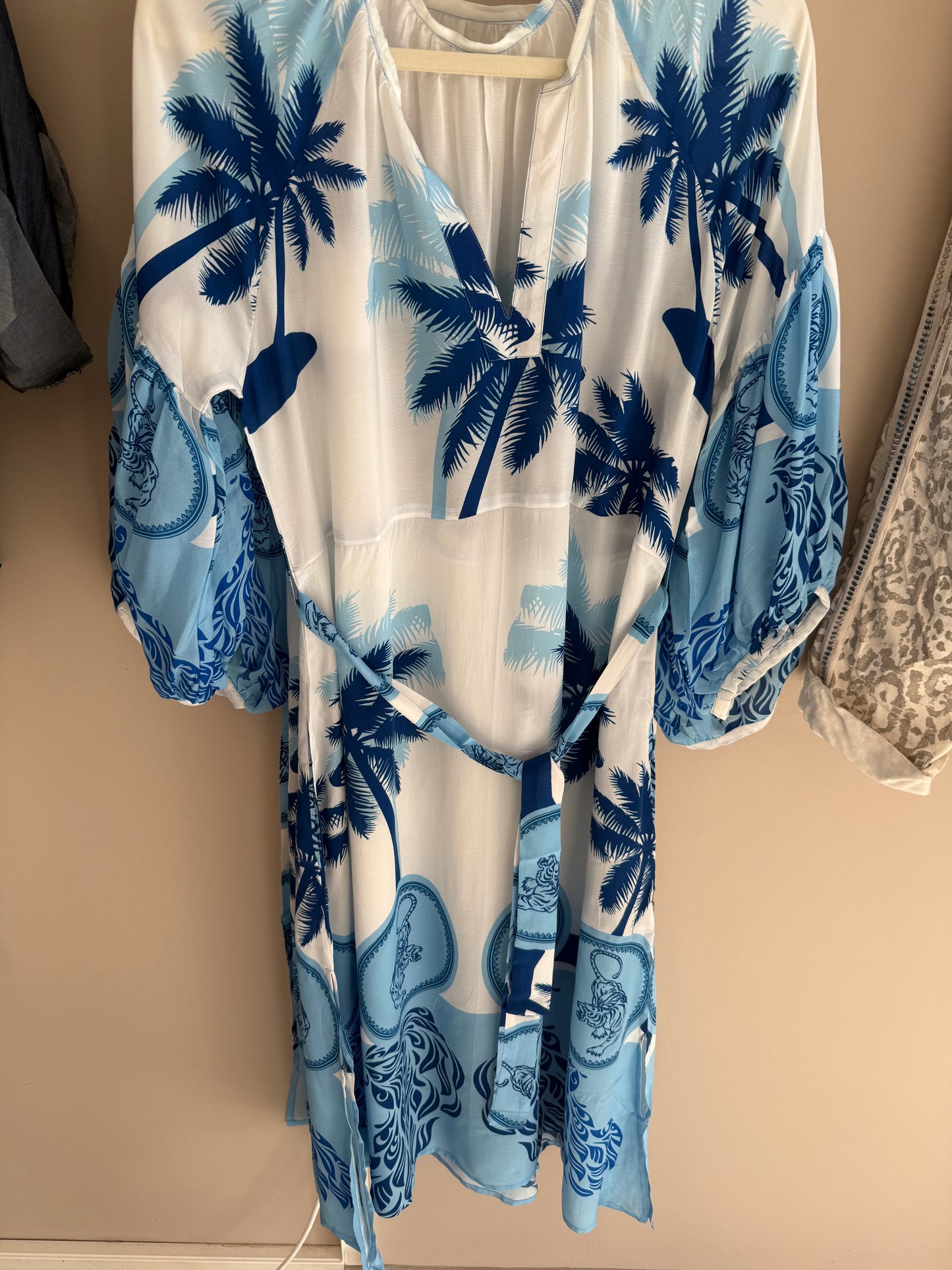 Palm Blue Dress