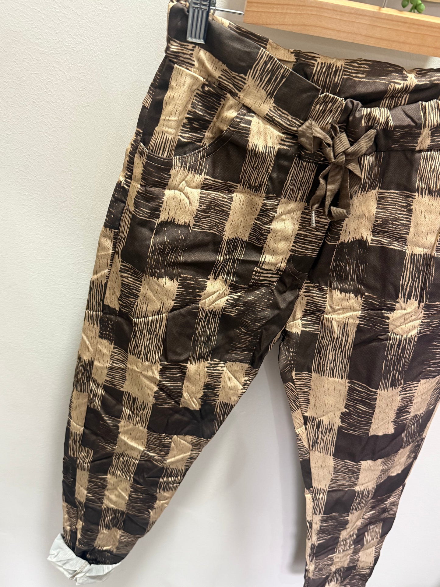 Chess Pant Brown