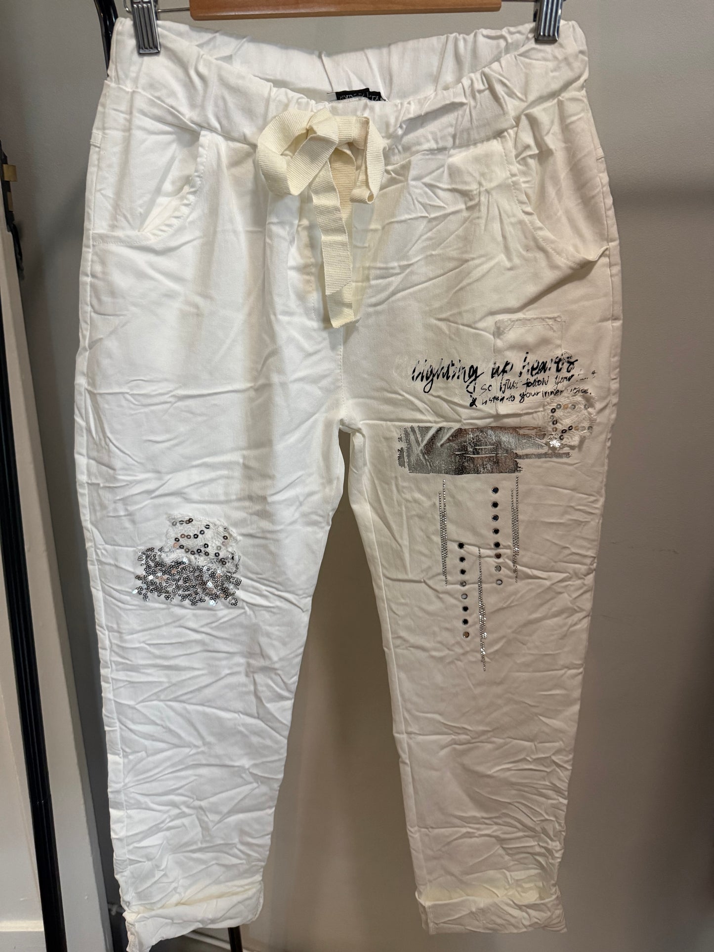 Lightning Pants White