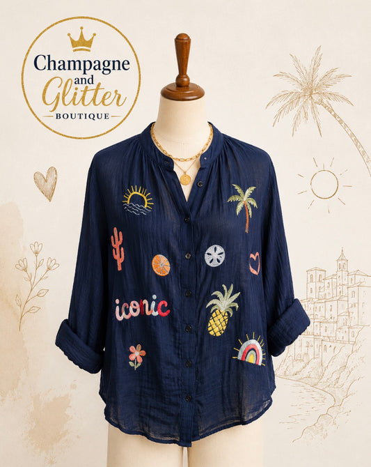 Iconic Blouse Navy