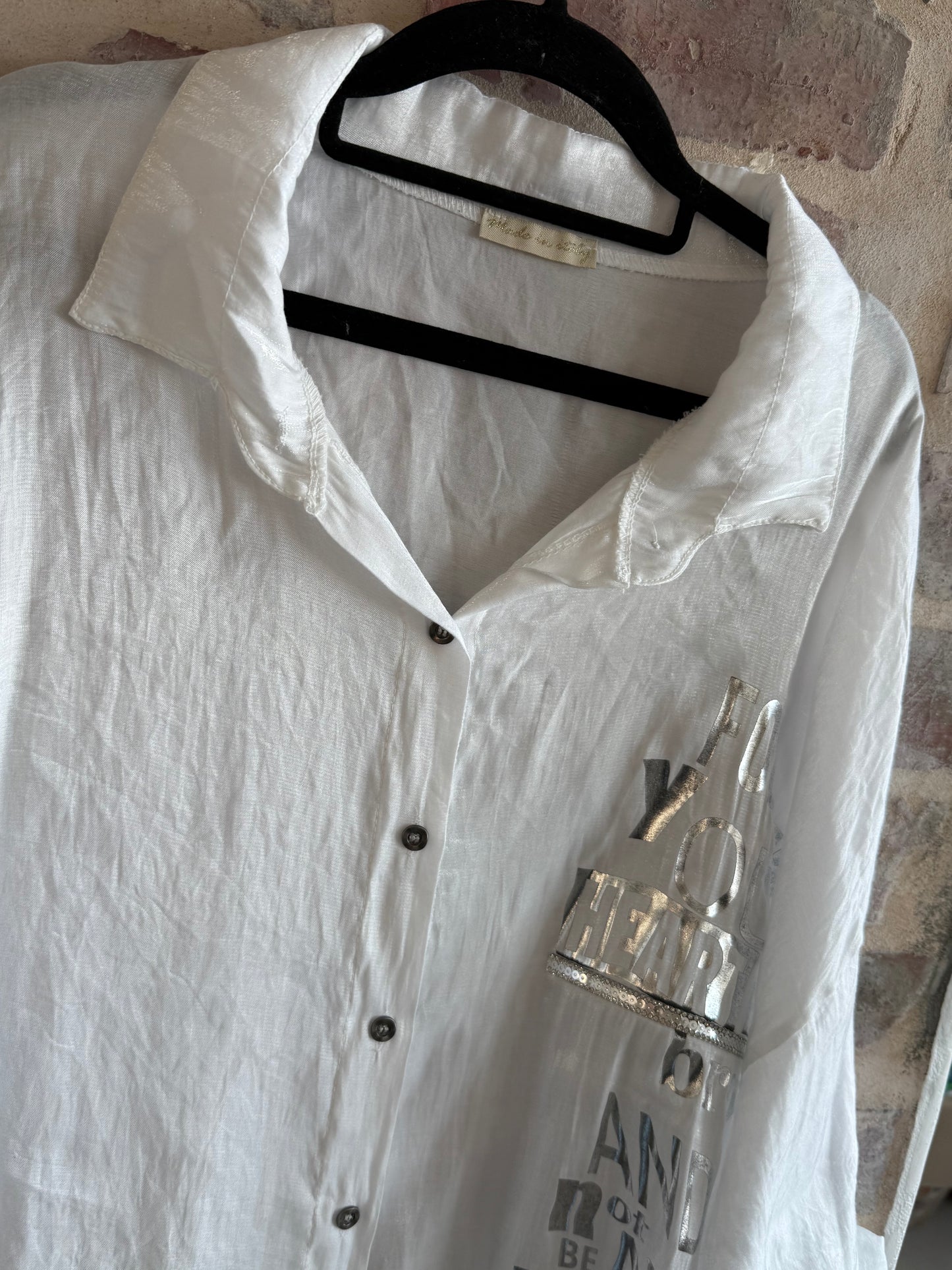 Heart Blouse White